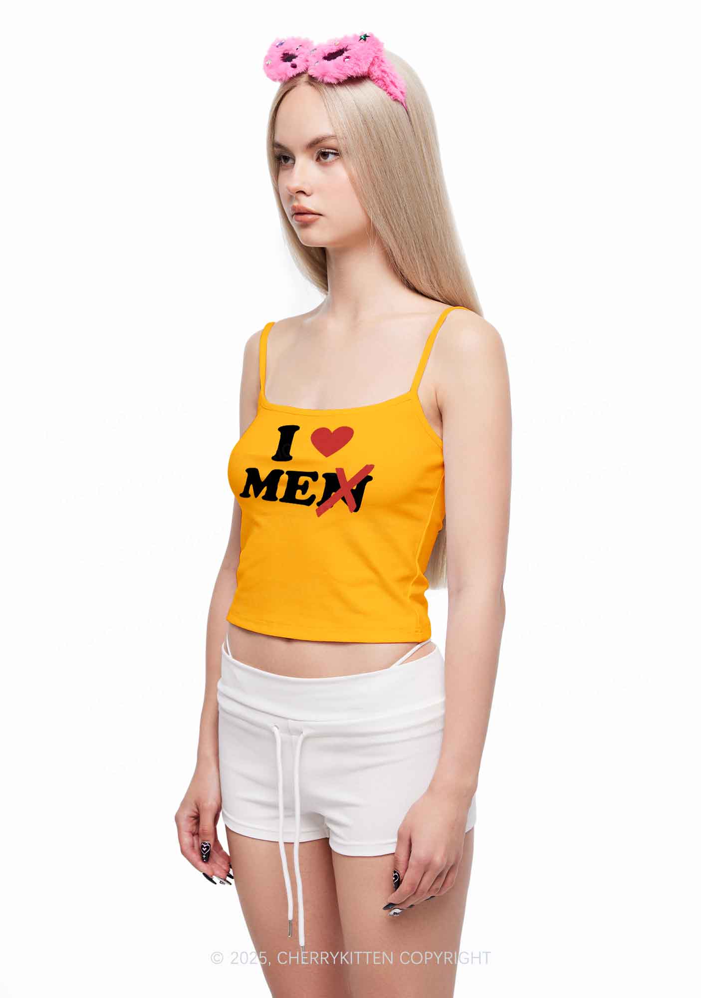 Love Me Not Men Y2K Spaghetti Strap Cami Cherrykitten - Image 2