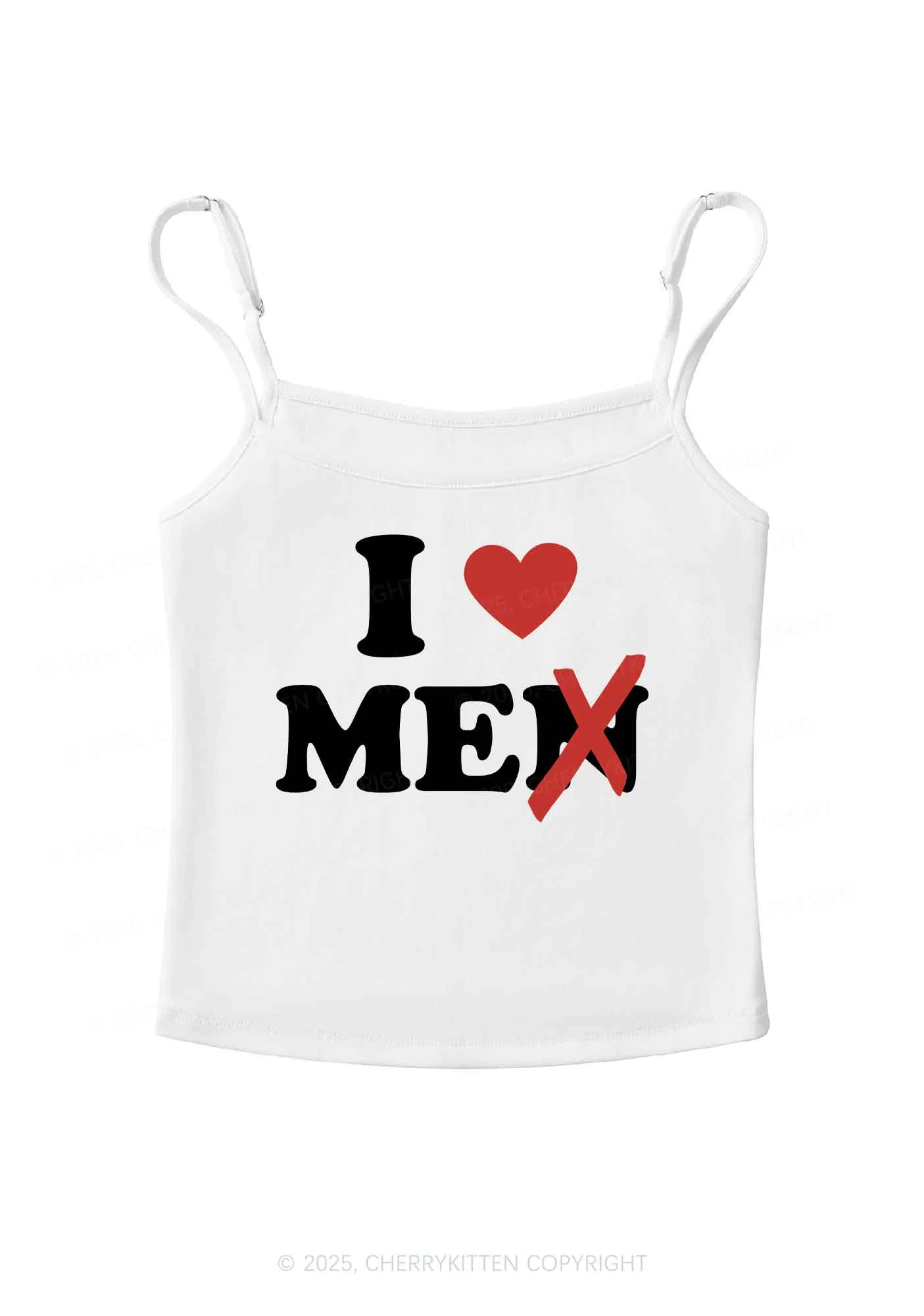 Love Me Not Men Y2K Spaghetti Strap Cami Cherrykitten - Image 3