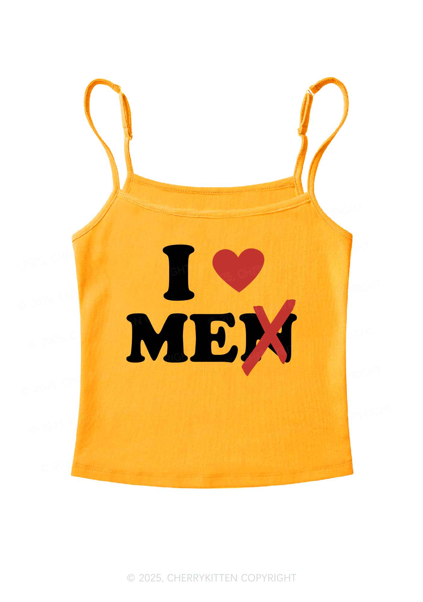 Love Me Not Men Y2K Spaghetti Strap Cami Cherrykitten - Image 5