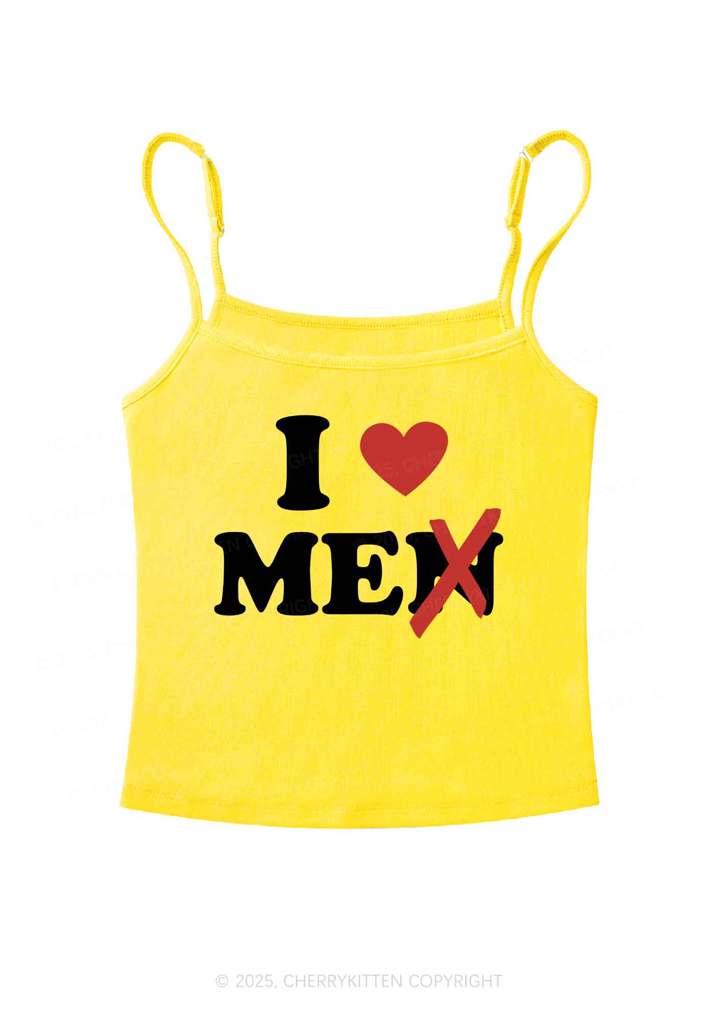 Love Me Not Men Y2K Spaghetti Strap Cami Cherrykitten - Image 7