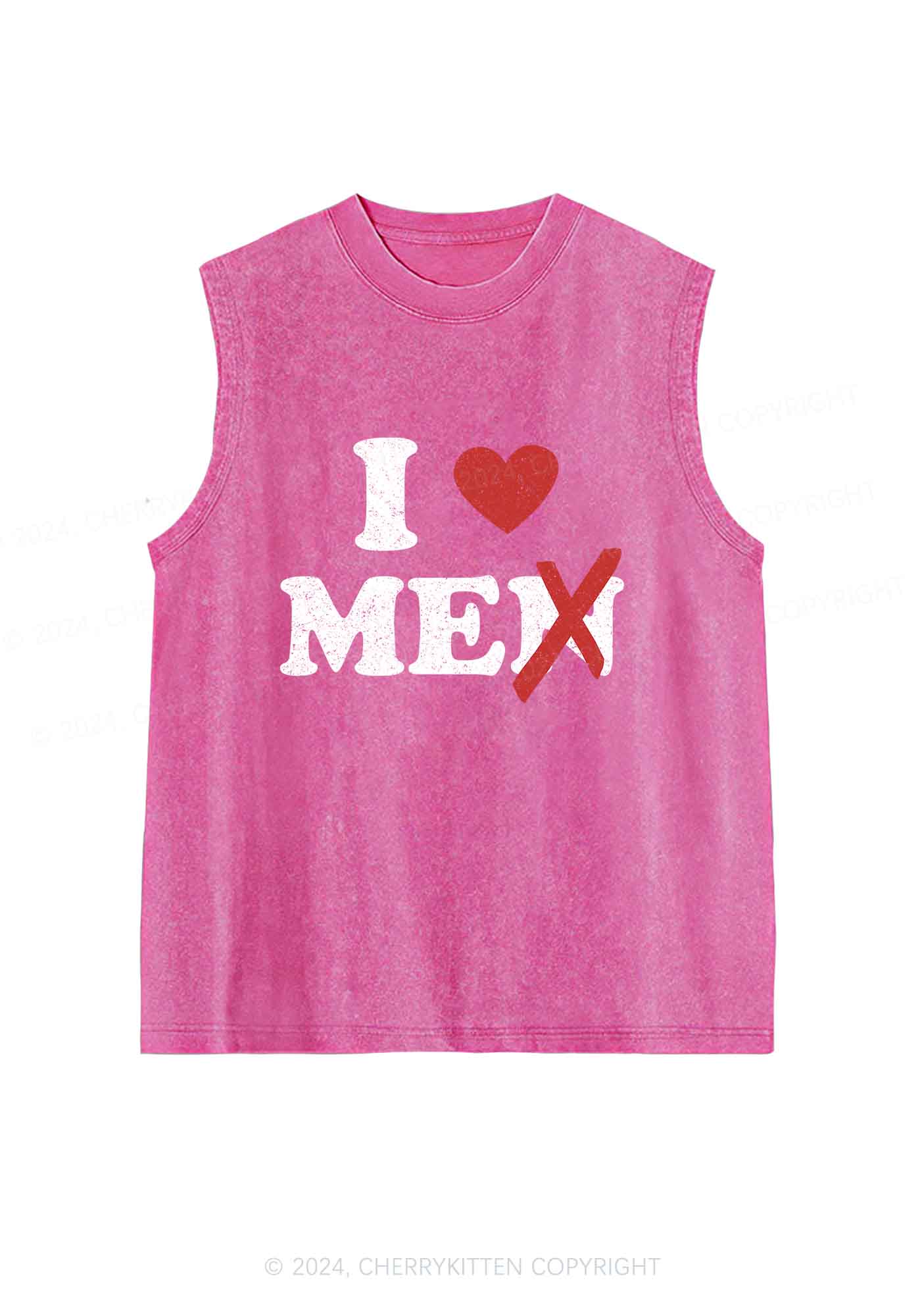 Love Me Not Men Y2K Washed Tank Cherrykitten - Image 3