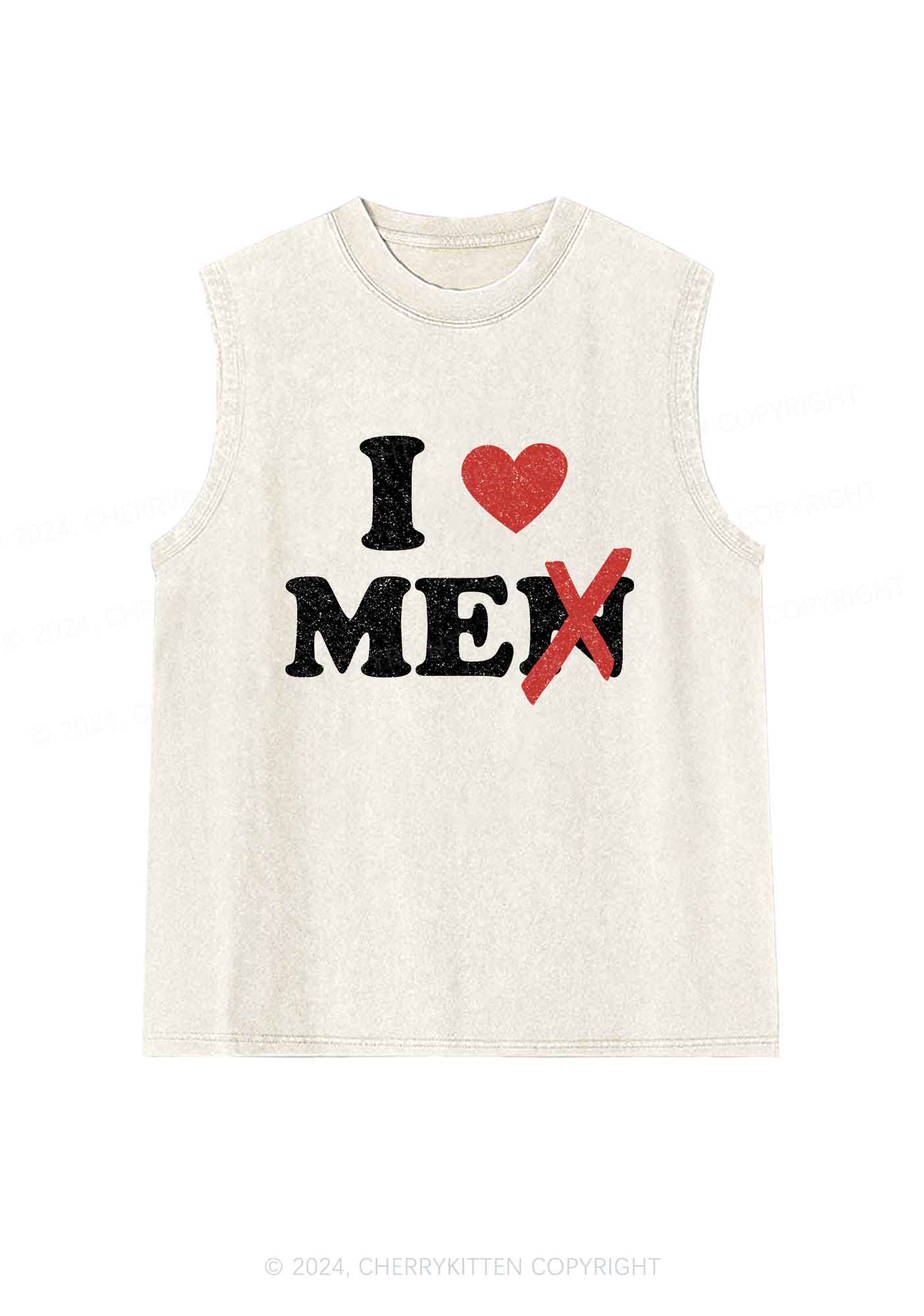 Love Me Not Men Y2K Washed Tank Cherrykitten - Image 5