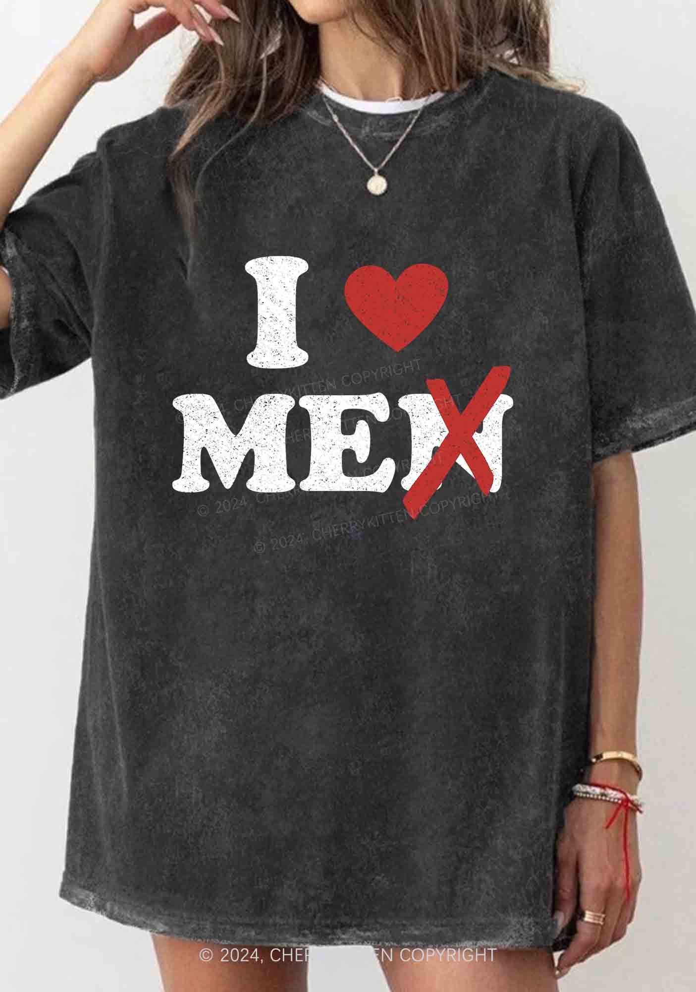 Love Me Not Men Y2K Washed Tee Cherrykitten - Image 2