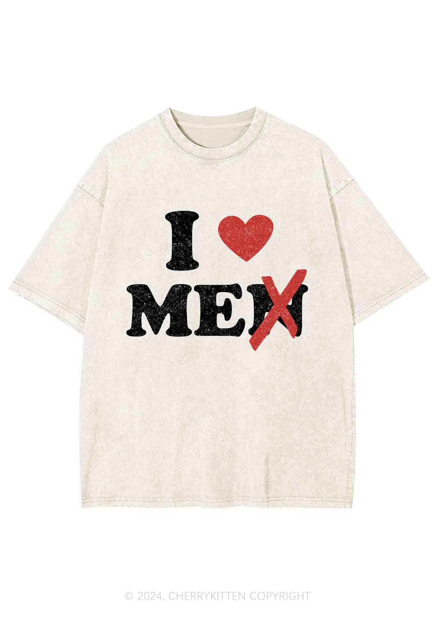 Love Me Not Men Y2K Washed Tee Cherrykitten - Image 3