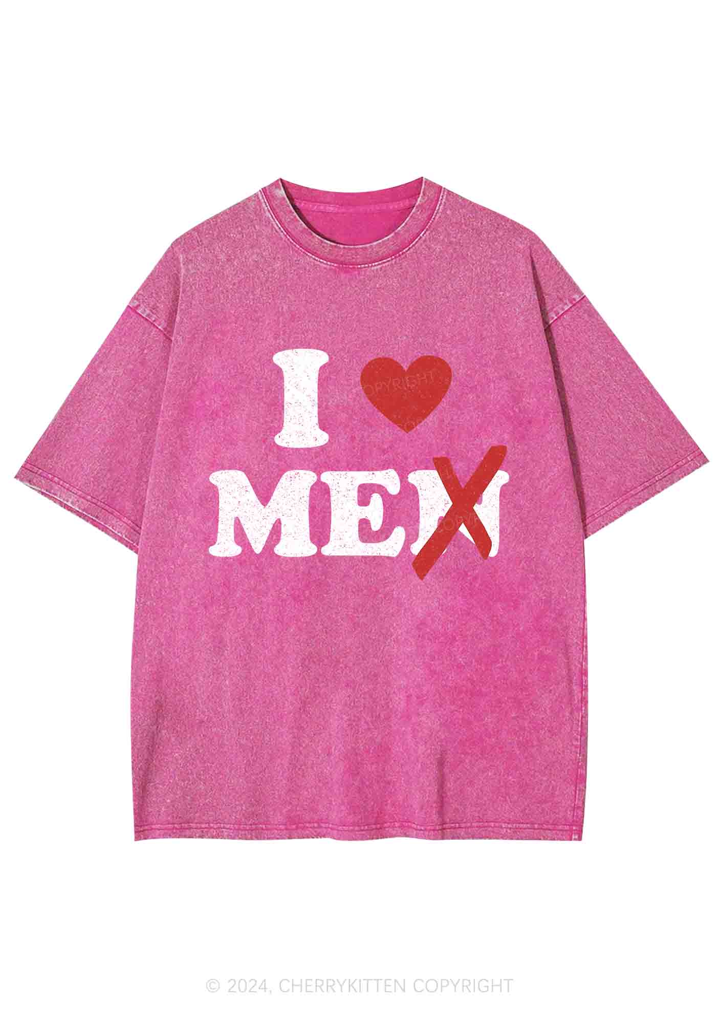 Love Me Not Men Y2K Washed Tee Cherrykitten - Image 4