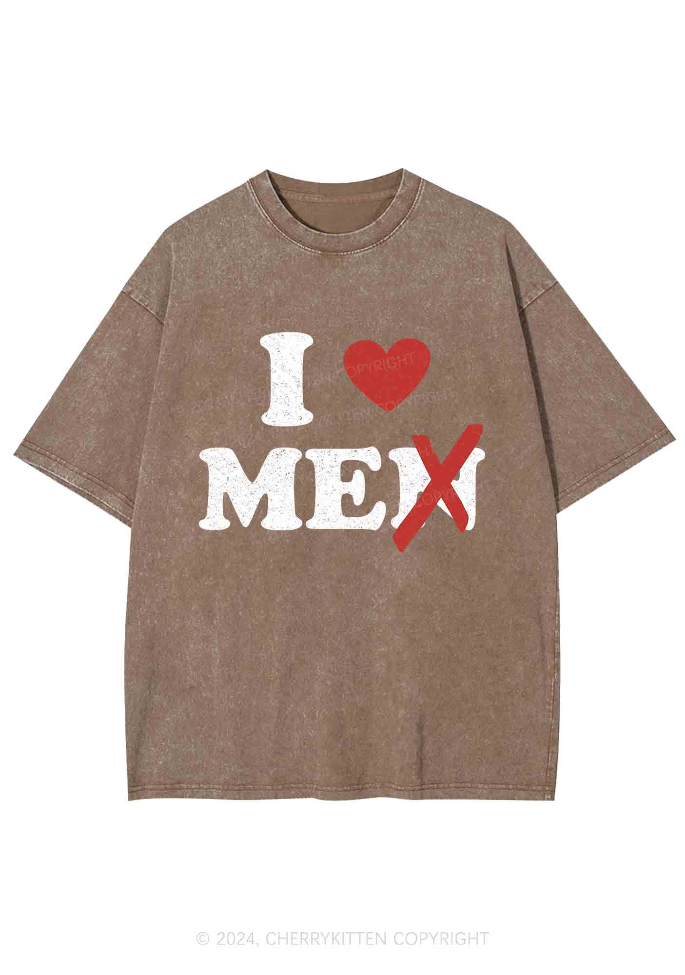 Love Me Not Men Y2K Washed Tee Cherrykitten - Image 5