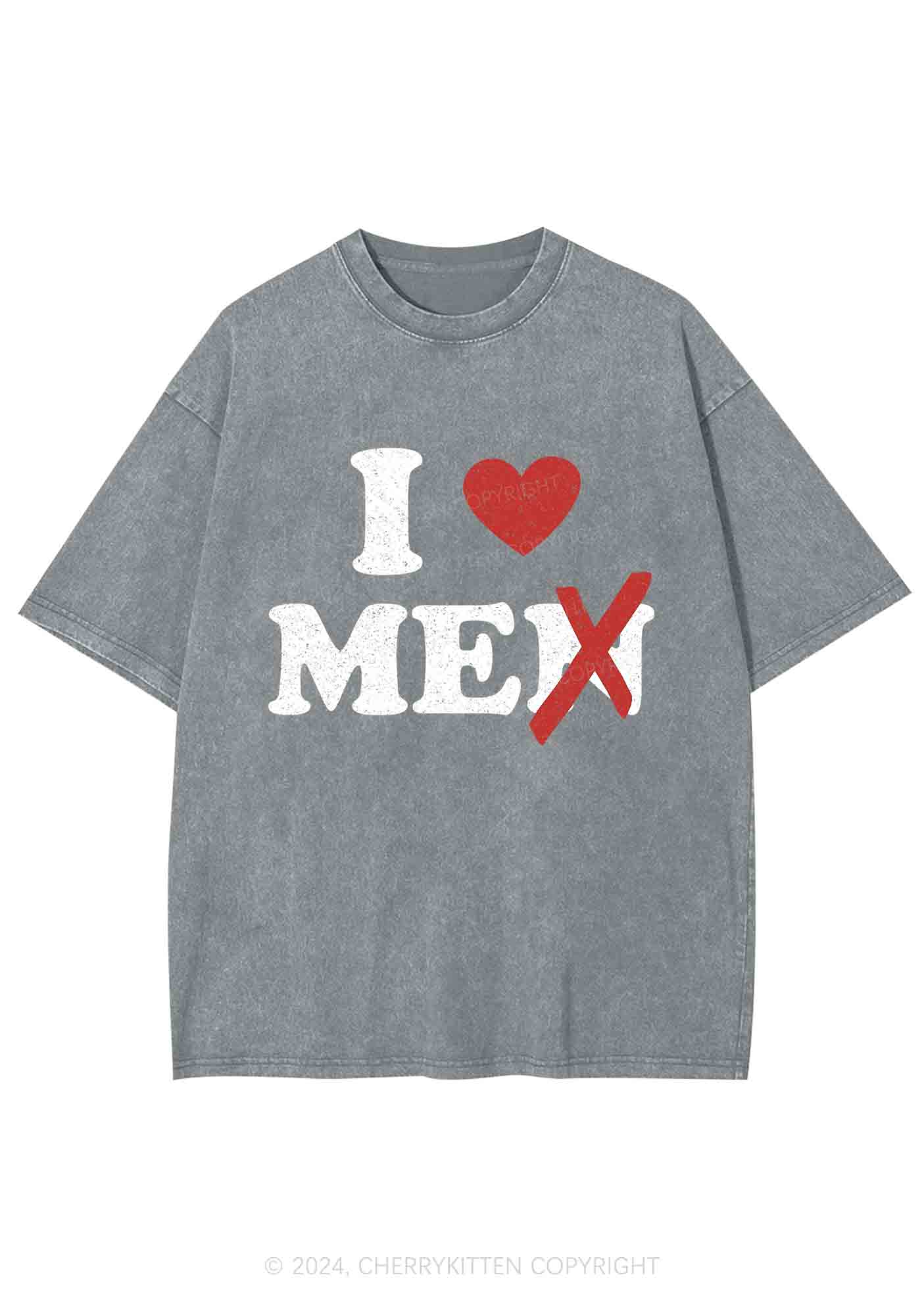 Love Me Not Men Y2K Washed Tee Cherrykitten - Image 6