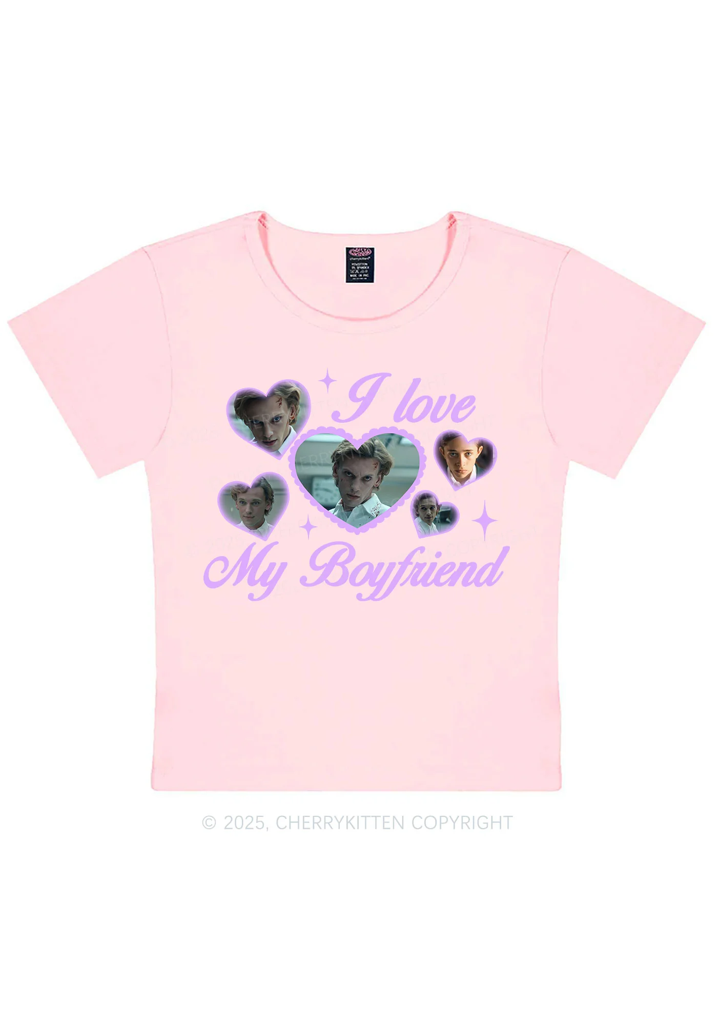 Love My Boyfriend Number One Y2K Baby Tee Cherrykitten - Image 11