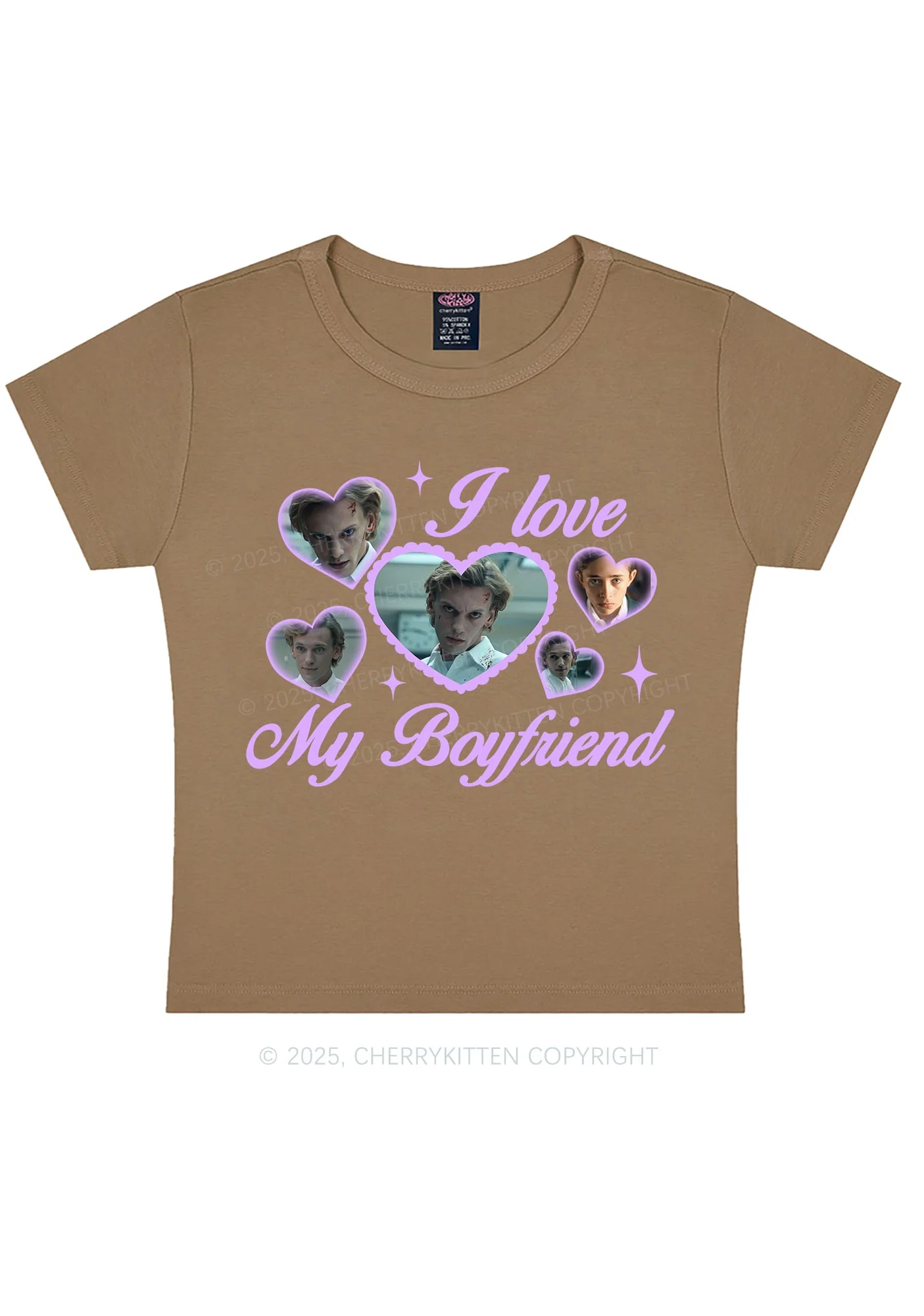 Love My Boyfriend Number One Y2K Baby Tee Cherrykitten - Image 12