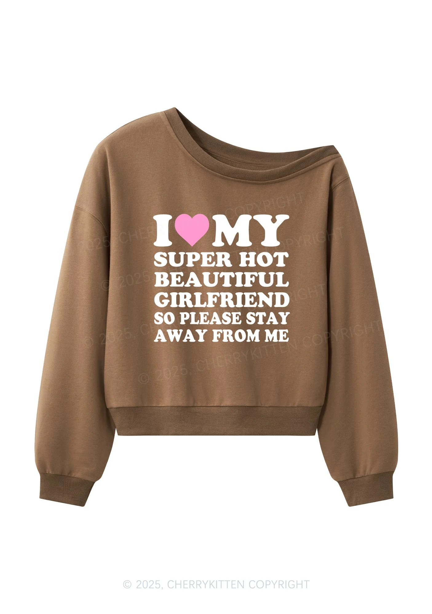 Love My Hot Girlfriend Y2K Off Shoulder Sweatshirts Cherrykitten - Image 4