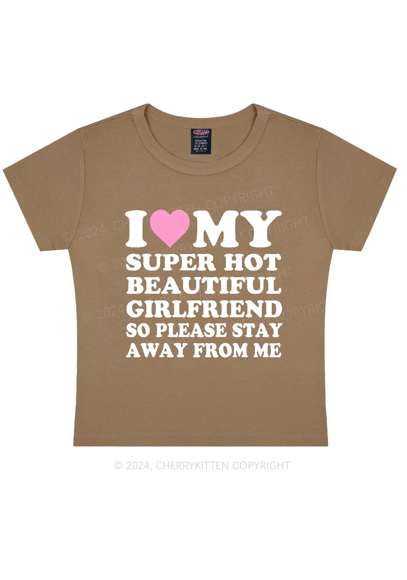 Love My Hot Girlfriend Y2K Valentine's Day Baby Tee Cherrykitten - Image 10