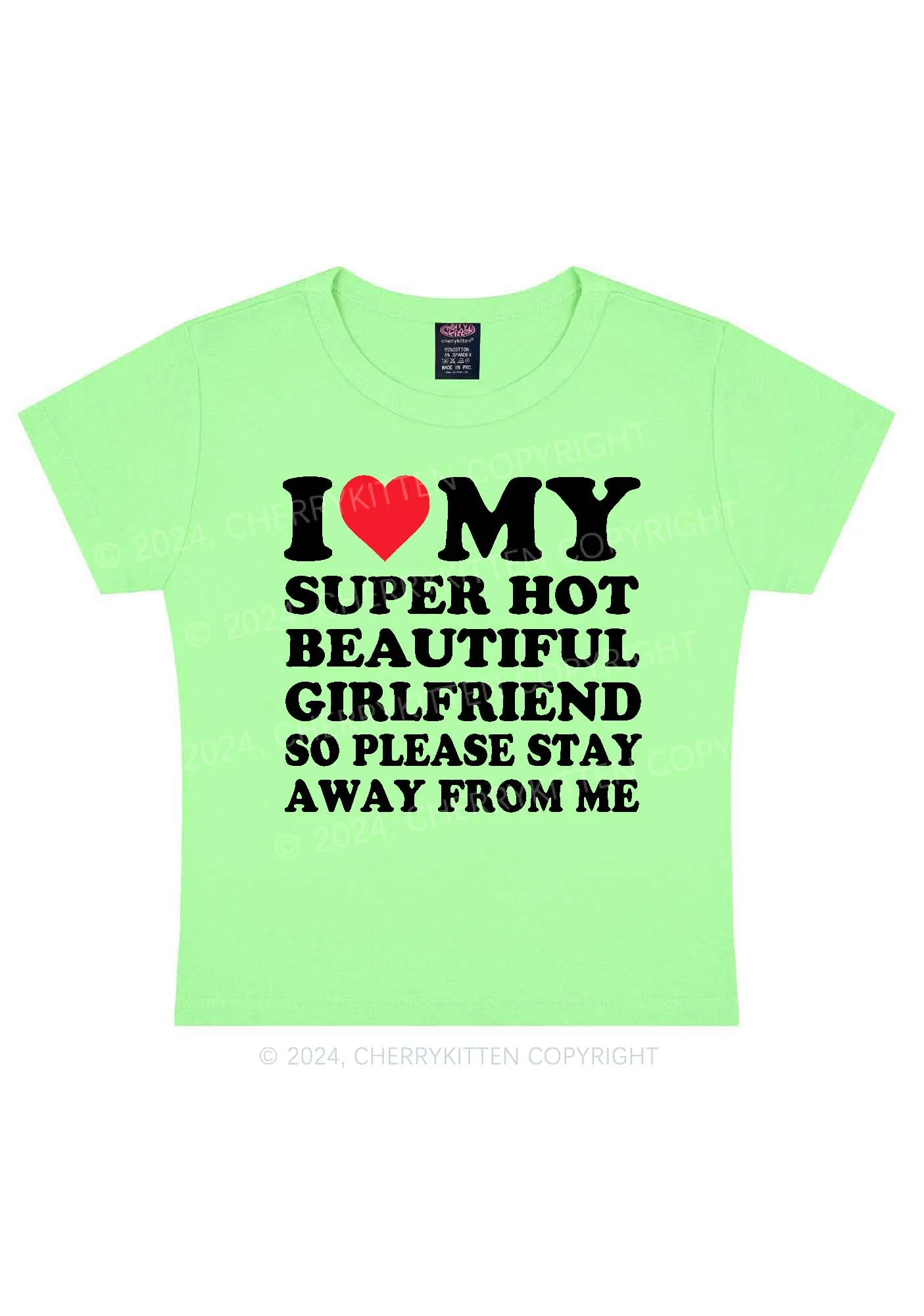 Love My Hot Girlfriend Y2K Valentine's Day Baby Tee Cherrykitten - Image 11