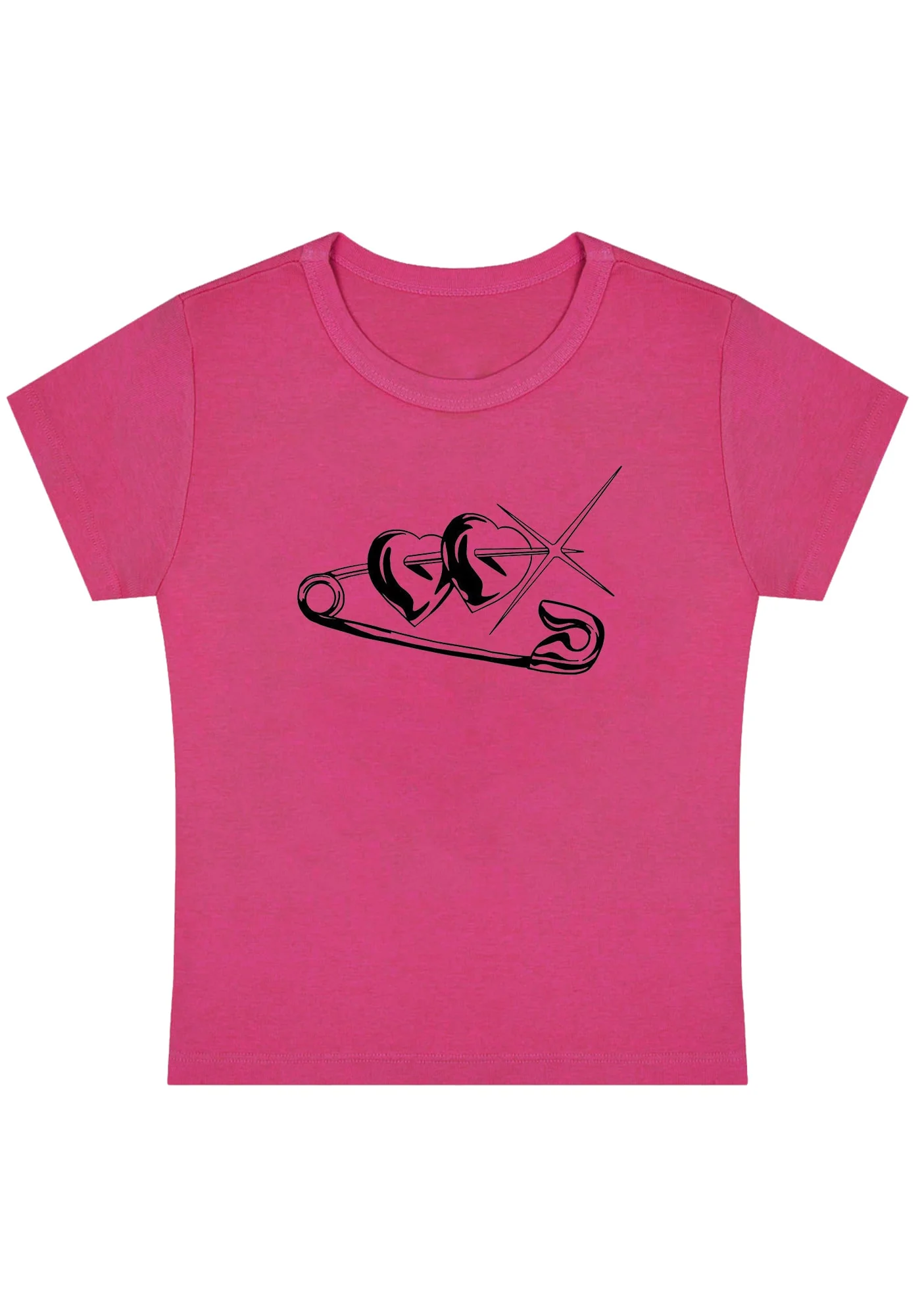 Love Pin Y2K Baby Tee - Image 3