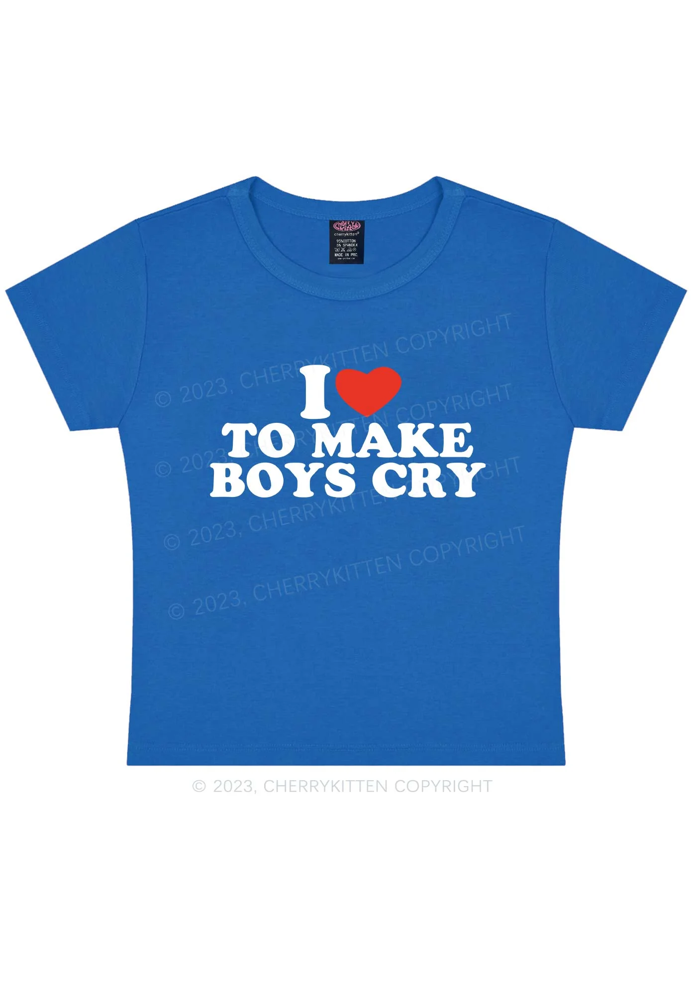 Love To Make Boys Cry Y2k Baby Tee - Image 9