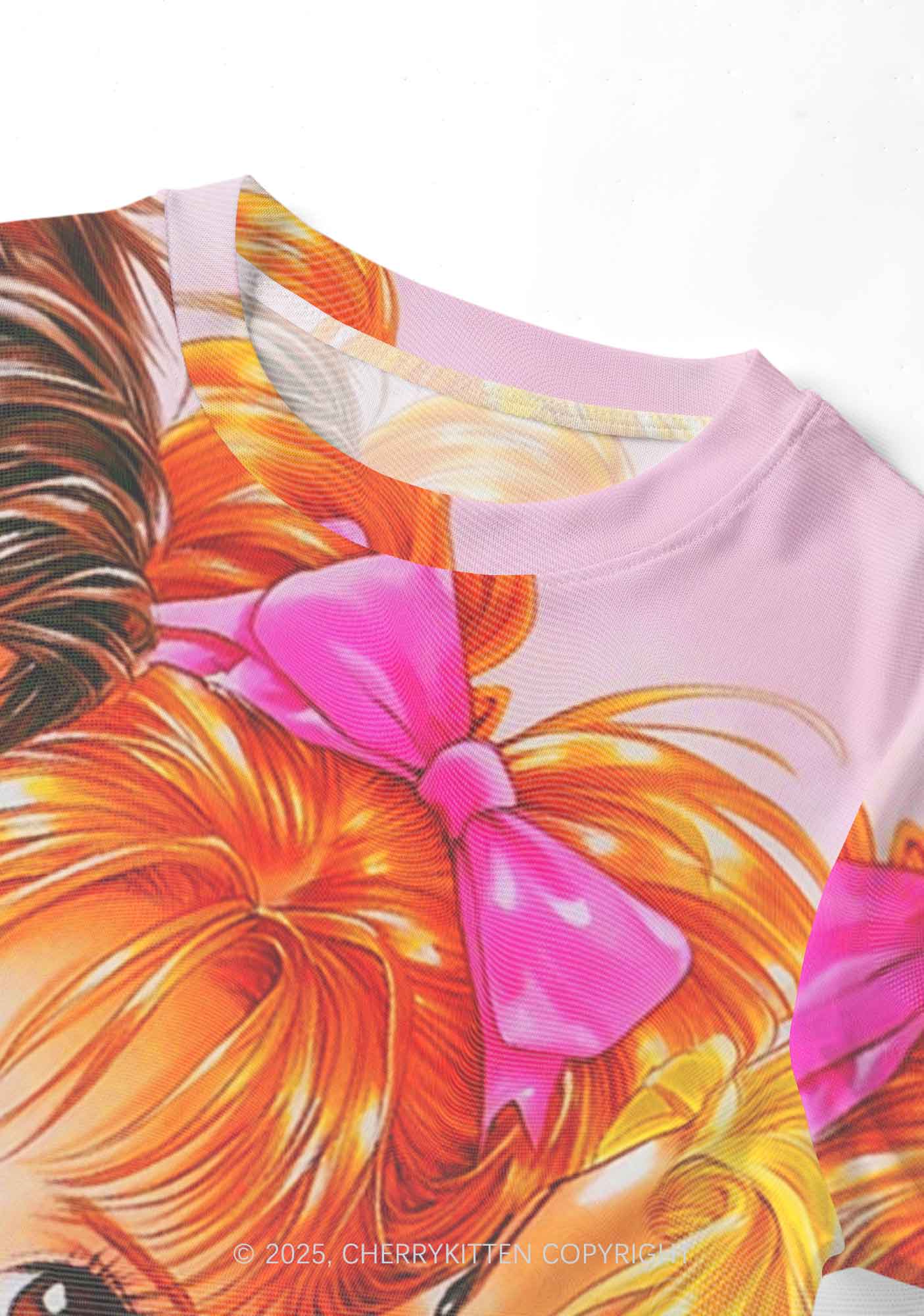 Love Triangle Y2K Mesh Crop Top Cherrykitten - Image 3