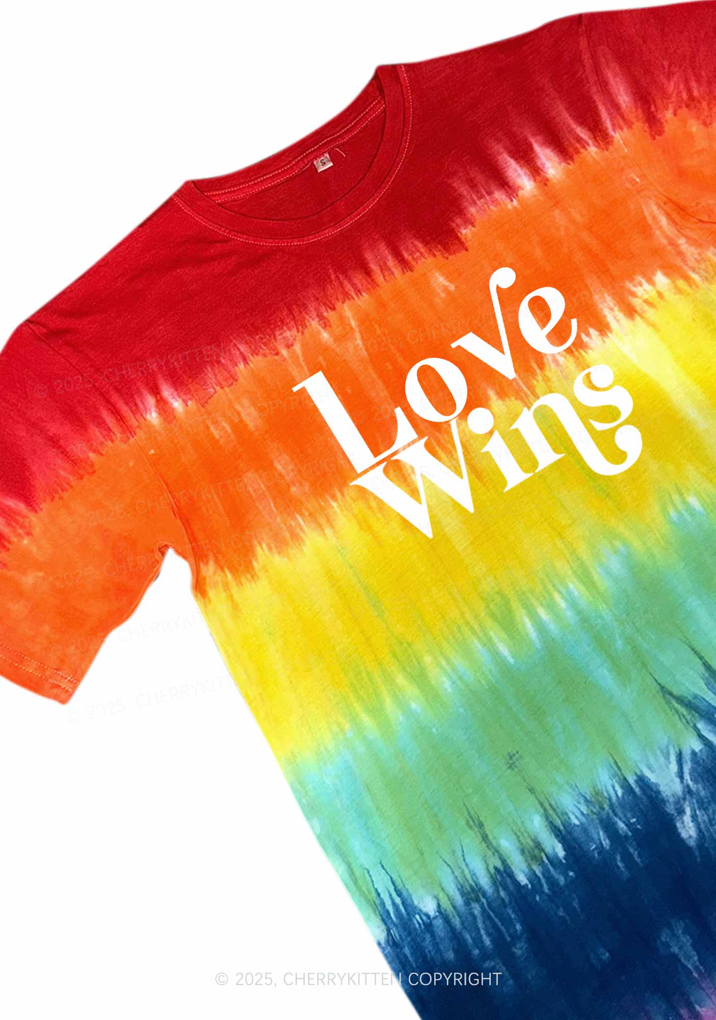 Love Wins Pride Y2K Tie Dye Shirts Cherrykitten - Image 3