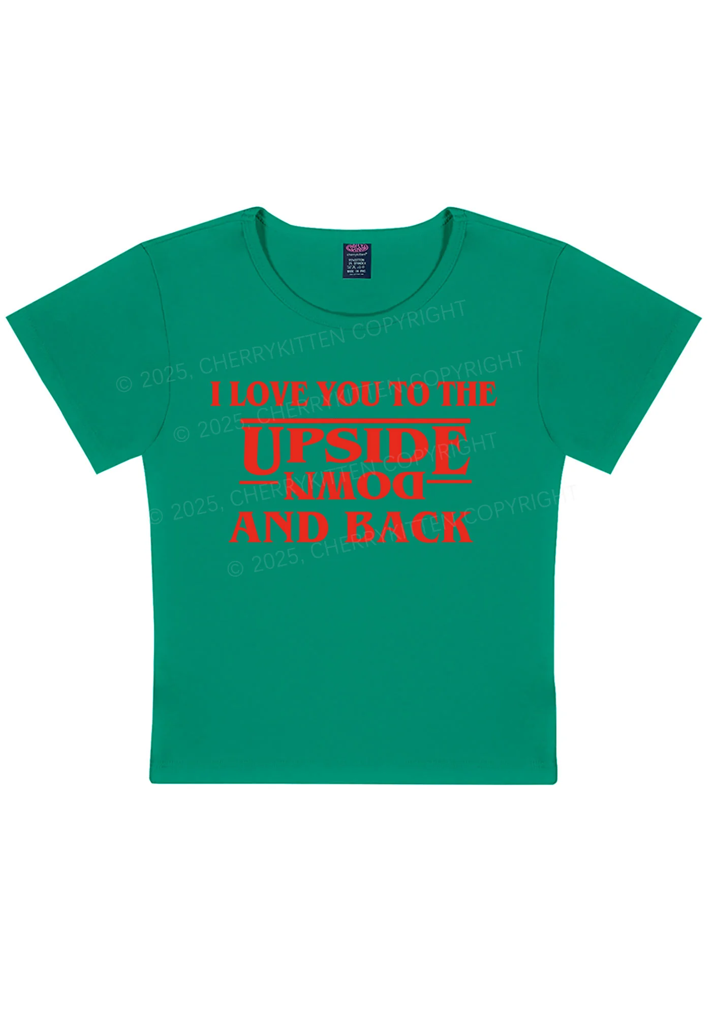 Love You Upside Down Y2K Baby Tee Cherrykitten - Image 10