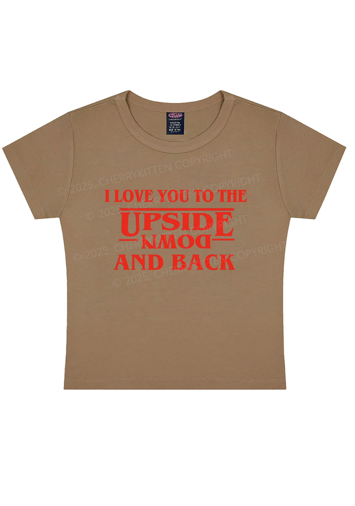 Love You Upside Down Y2K Baby Tee Cherrykitten - Image 9