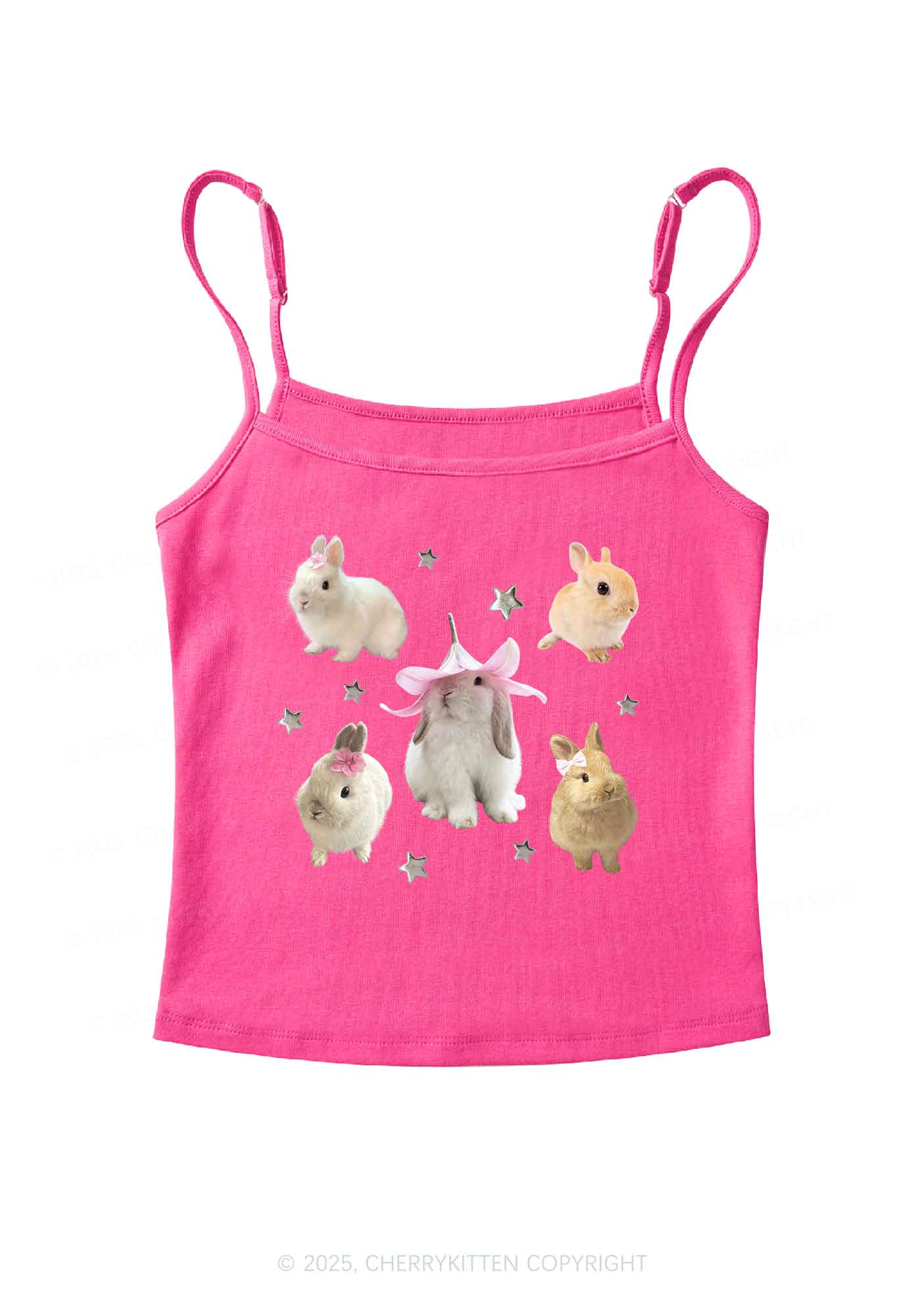 Lovely Rabbits Y2K Spaghetti Strap Cami Cherrykitten - Image 7