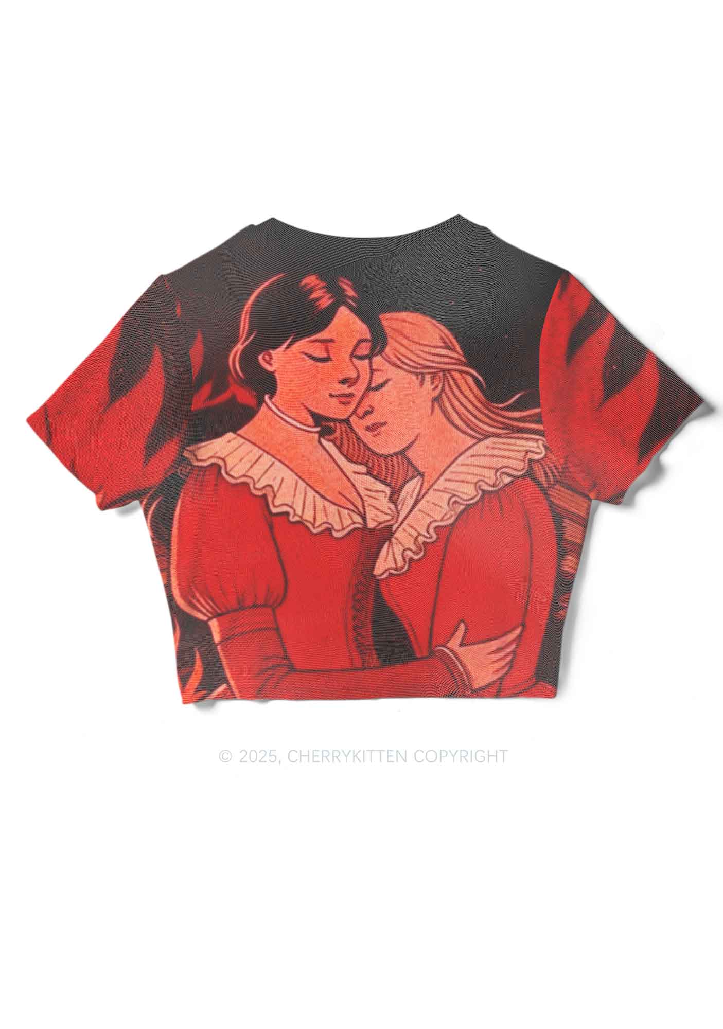Lover Girls Pride Y2K Mesh Crop Top Cherrykitten - Image 4