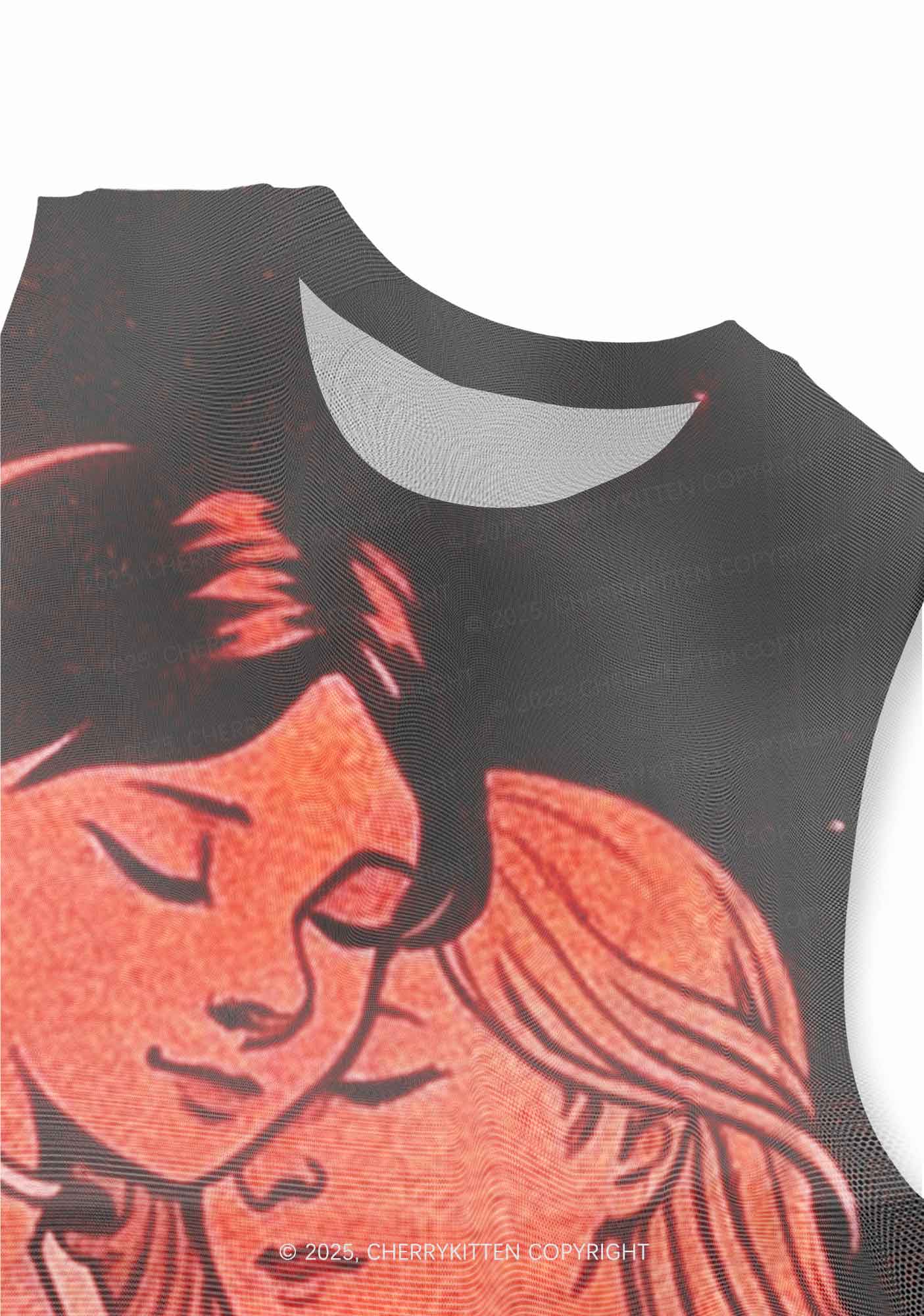 Lover Girls Pride Y2K Mesh Muscle Tank Cherrykitten - Image 2
