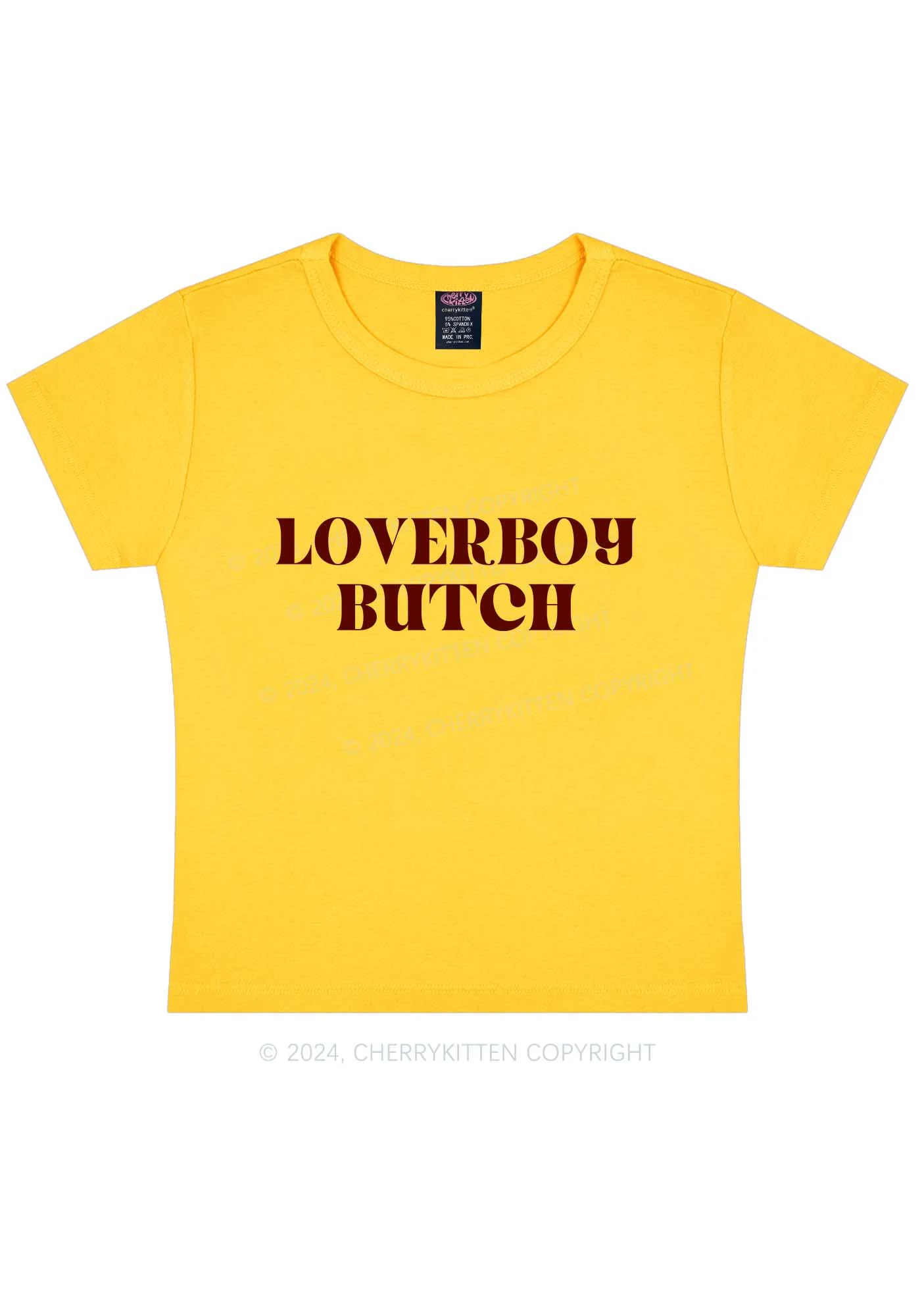 Loverboy Butch Y2K Baby Tee Cherrykitten - Image 10