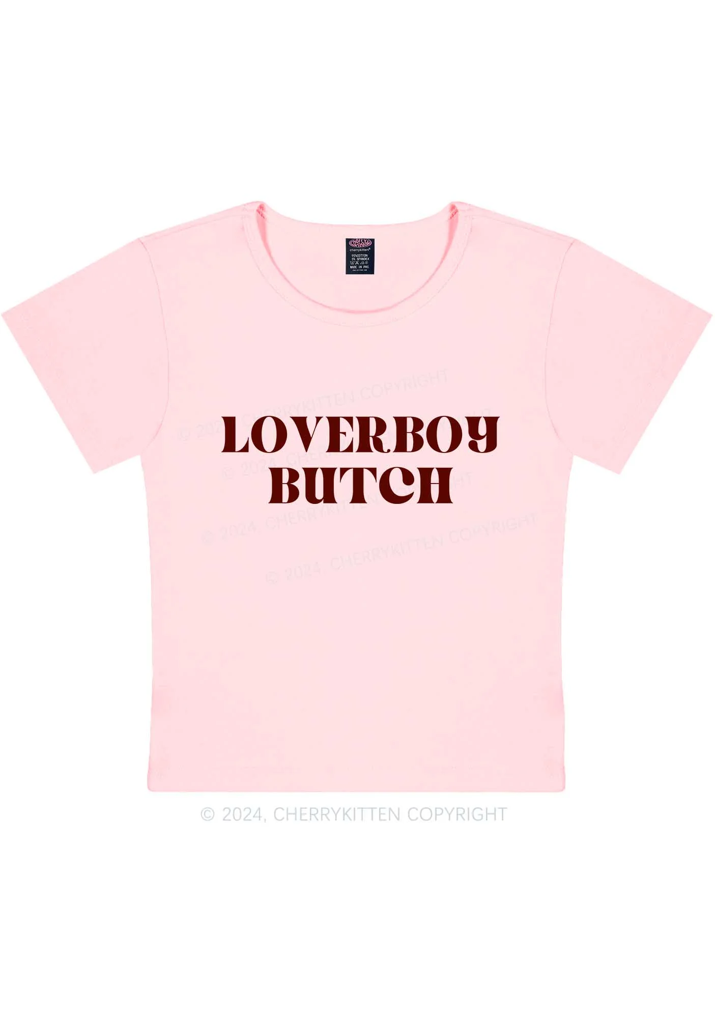Loverboy Butch Y2K Baby Tee Cherrykitten - Image 8