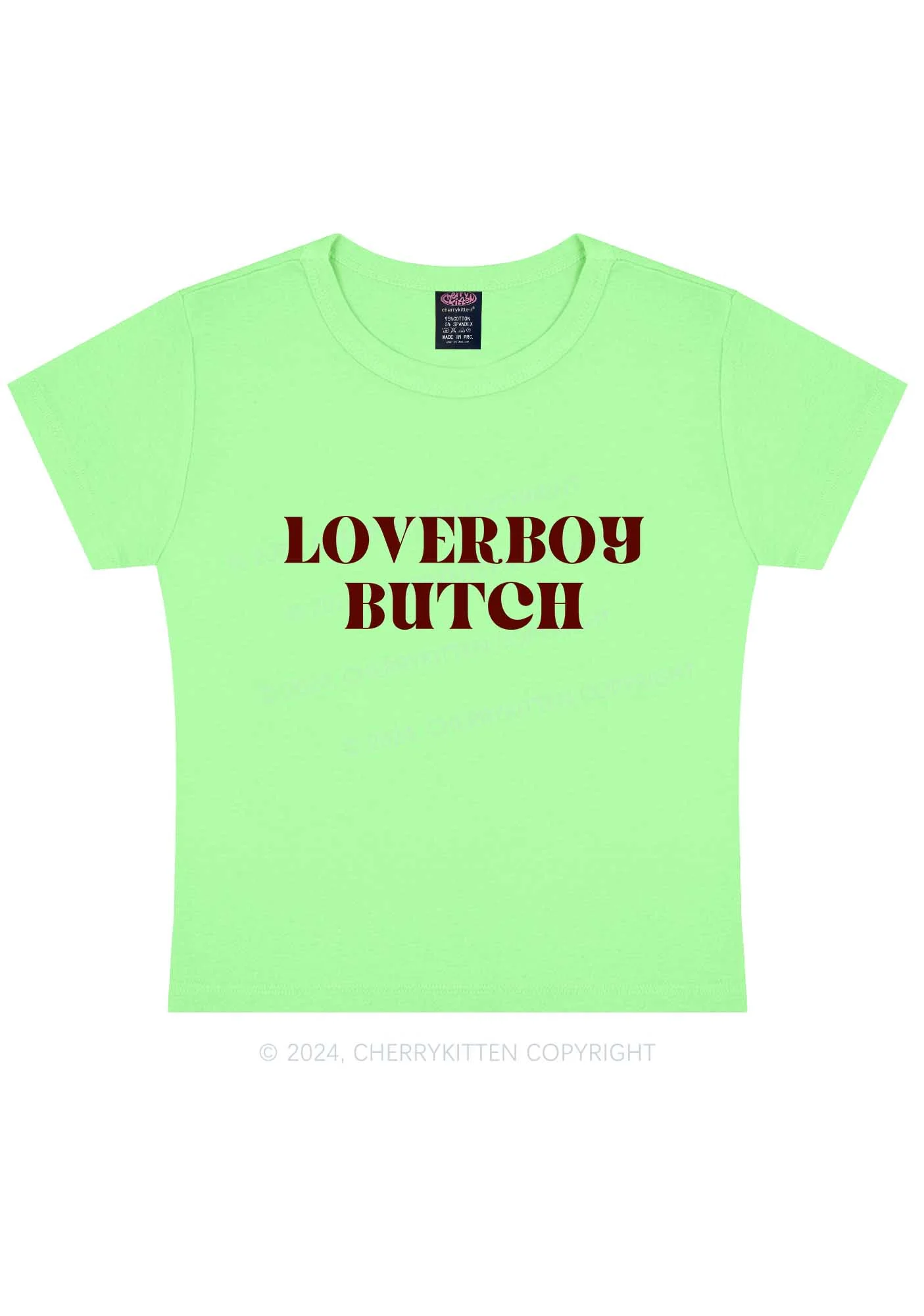 Loverboy Butch Y2K Baby Tee Cherrykitten - Image 9