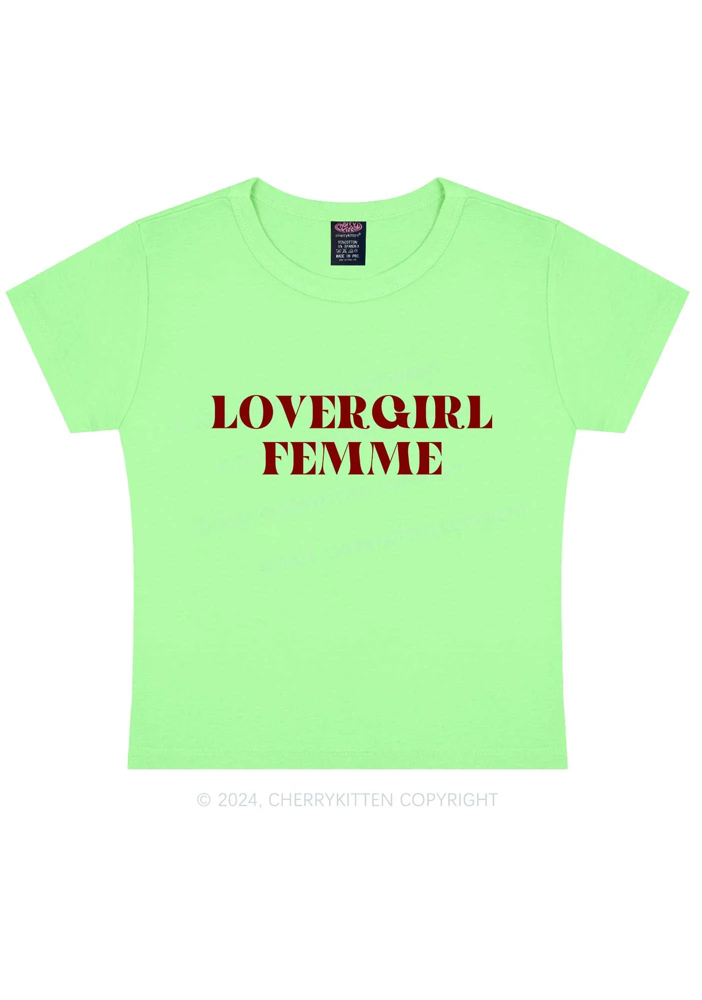 Lovergirl Femme Y2K Baby Tee Cherrykitten - Image 12