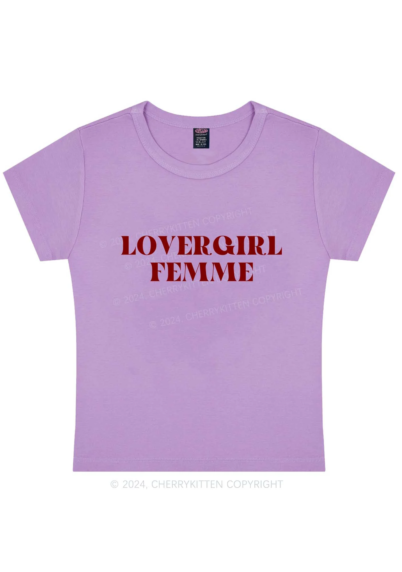 Lovergirl Femme Y2K Baby Tee Cherrykitten - Image 6