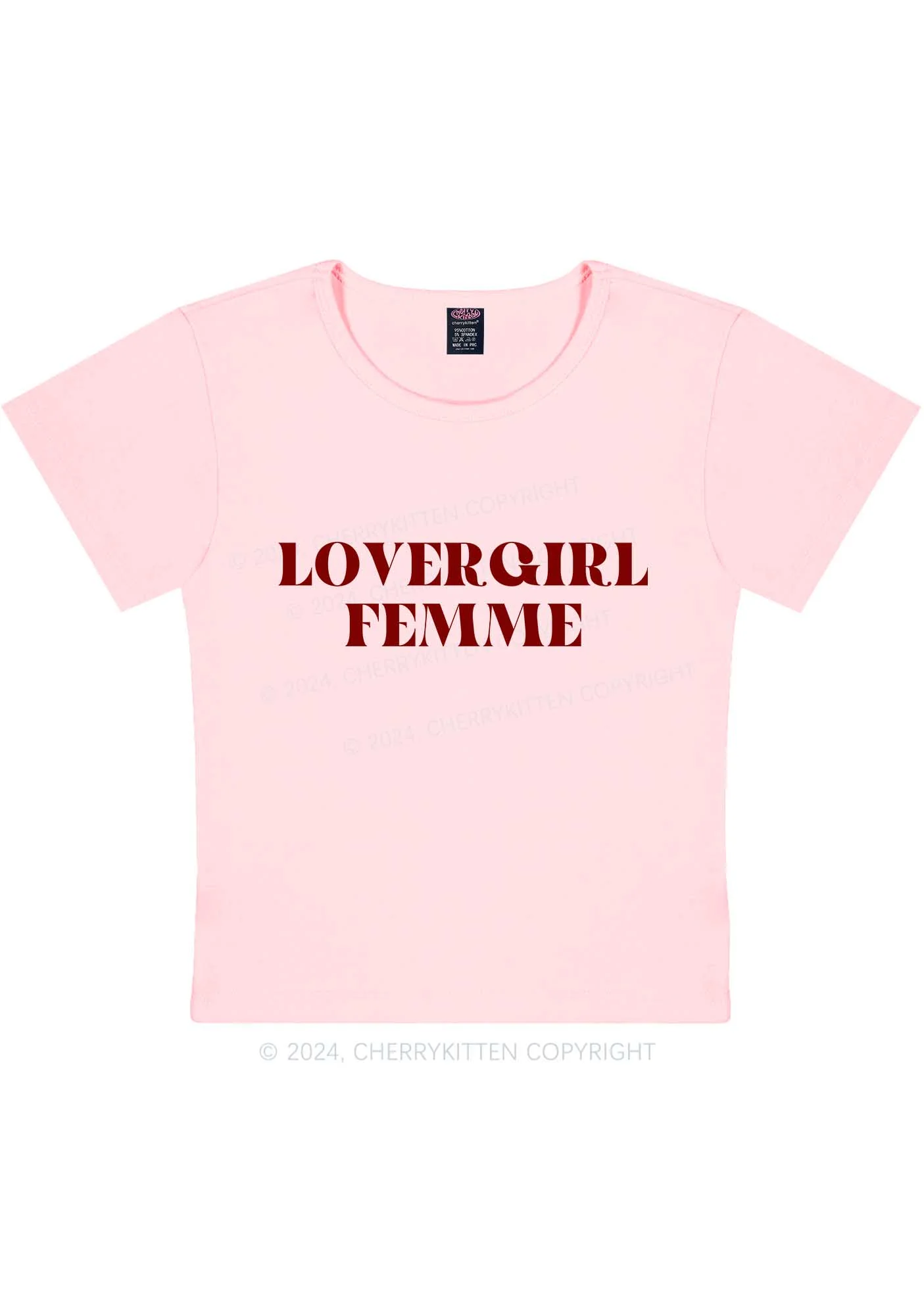 Lovergirl Femme Y2K Baby Tee Cherrykitten - Image 8