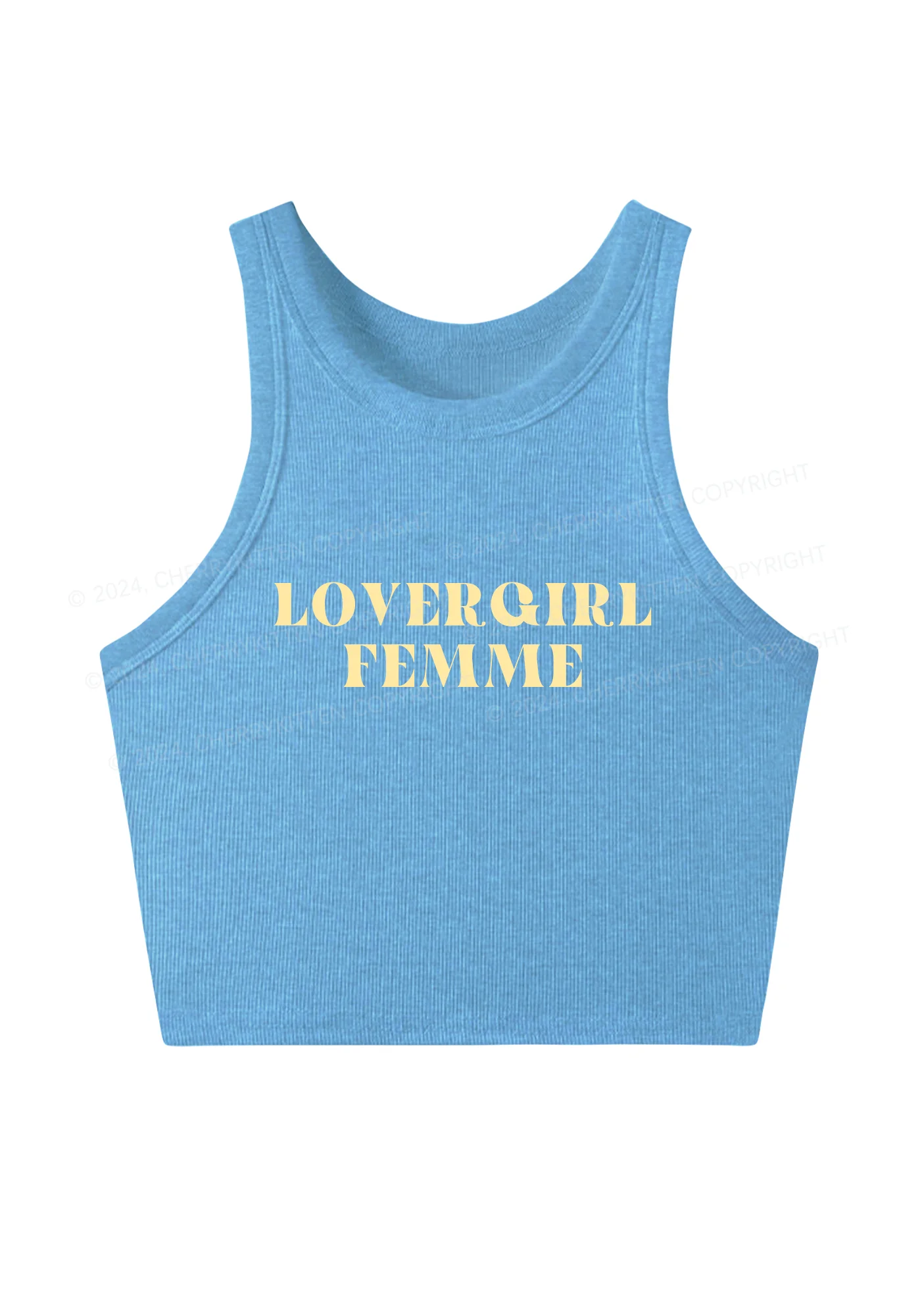Lovergirl Femme Y2K Crop Tank Top Cherrykitten - Image 4