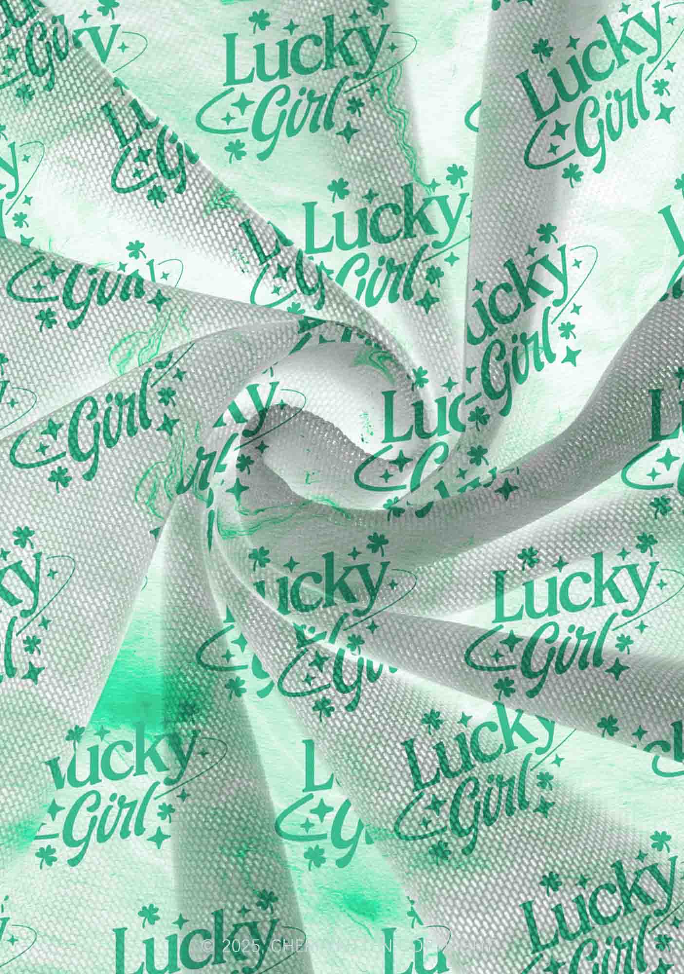 Lucky Girl Green Clover St Patricks Y2K Print Mini Layered Skirt Cherrykitten - Image 3