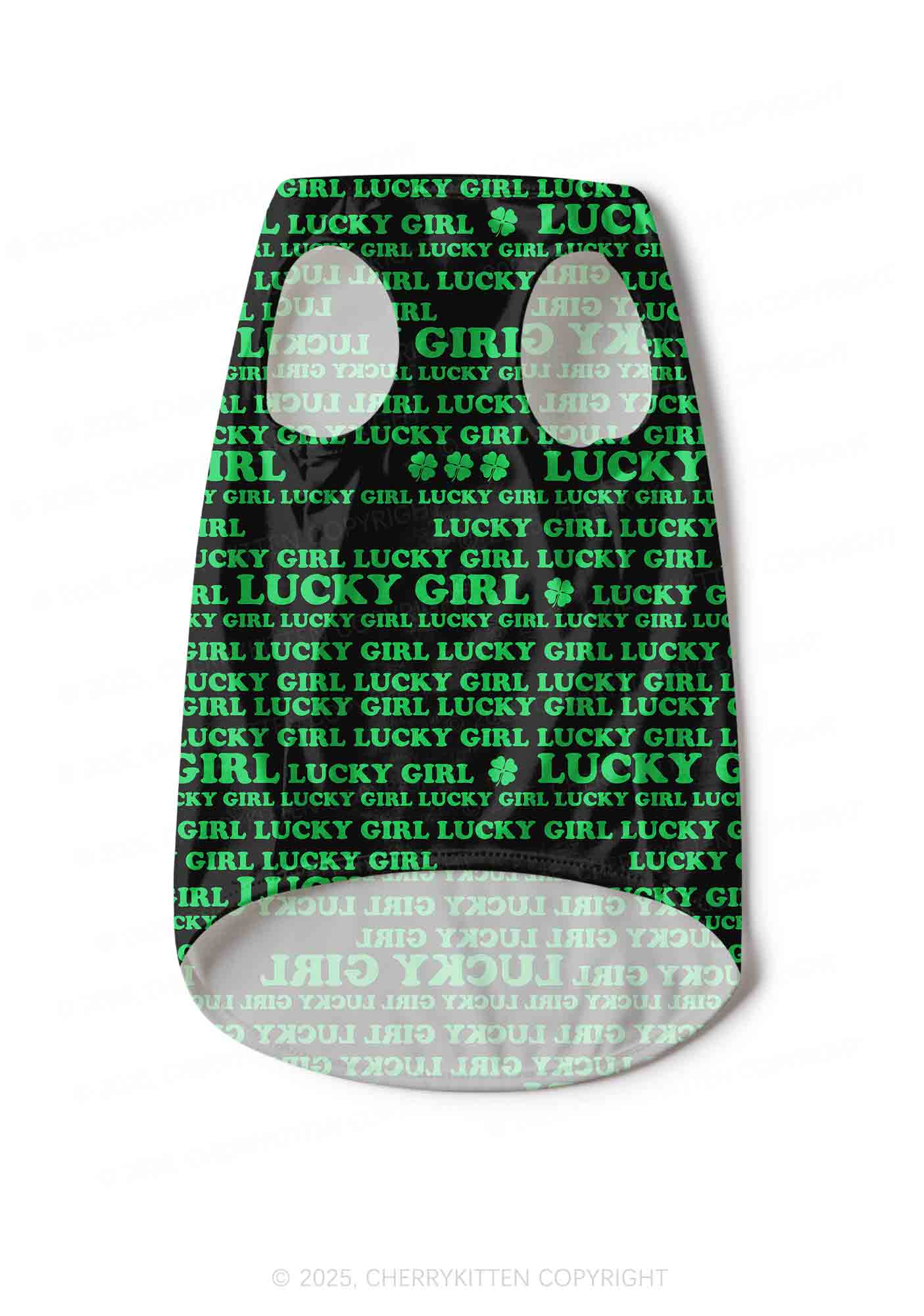 Lucky Girl Y2K Pet Tank Top Cherrykitten - Image 2