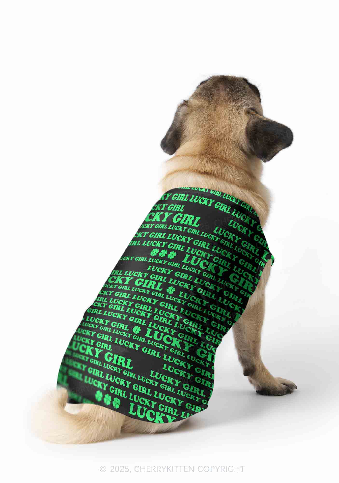 Lucky Girl Y2K Pet Tank Top Cherrykitten - Image 5