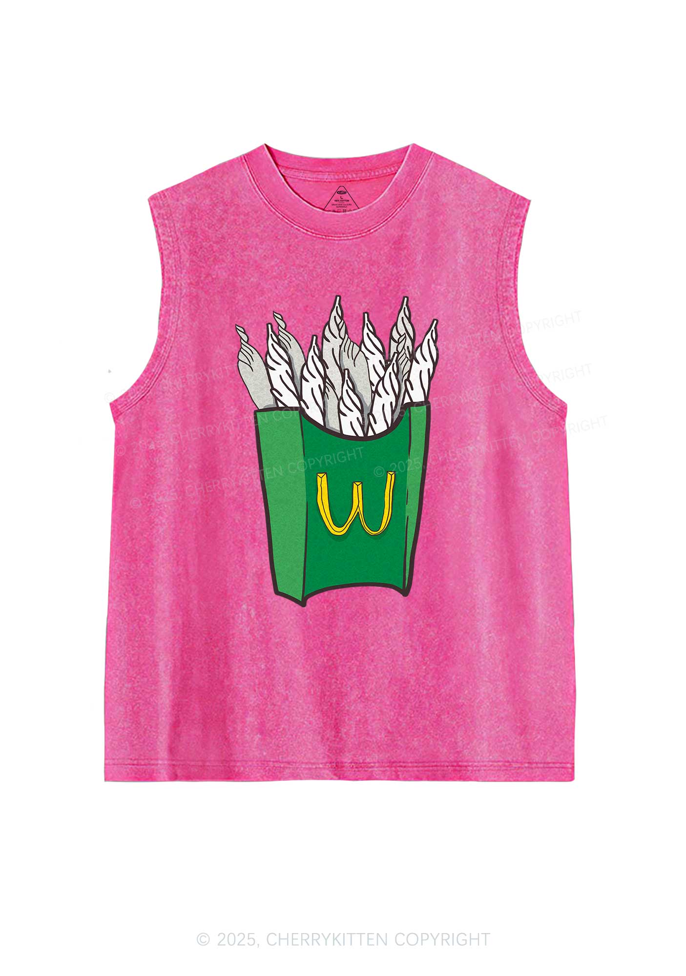 M Smoke Y2K Washed Tank Cherrykitten - Image 4