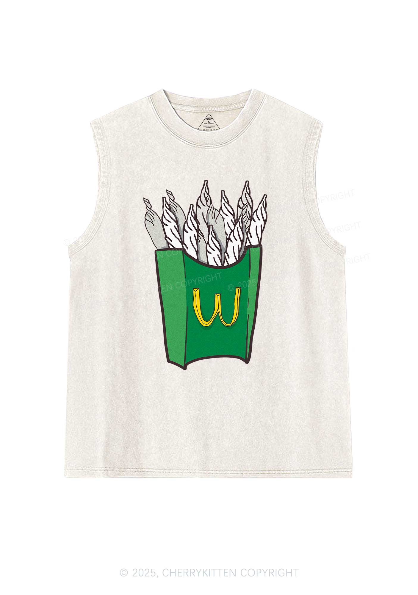 M Smoke Y2K Washed Tank Cherrykitten - Image 5