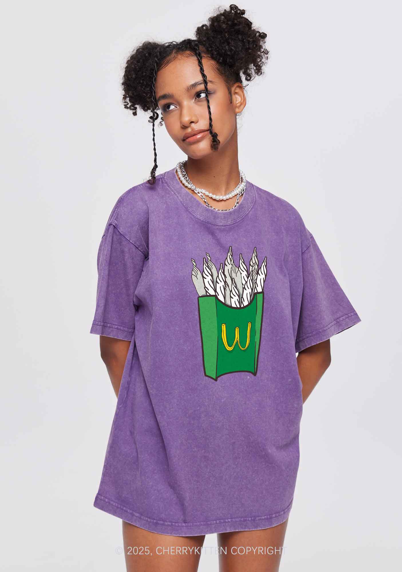M Smoke Y2K Washed Tee Cherrykitten - Image 3