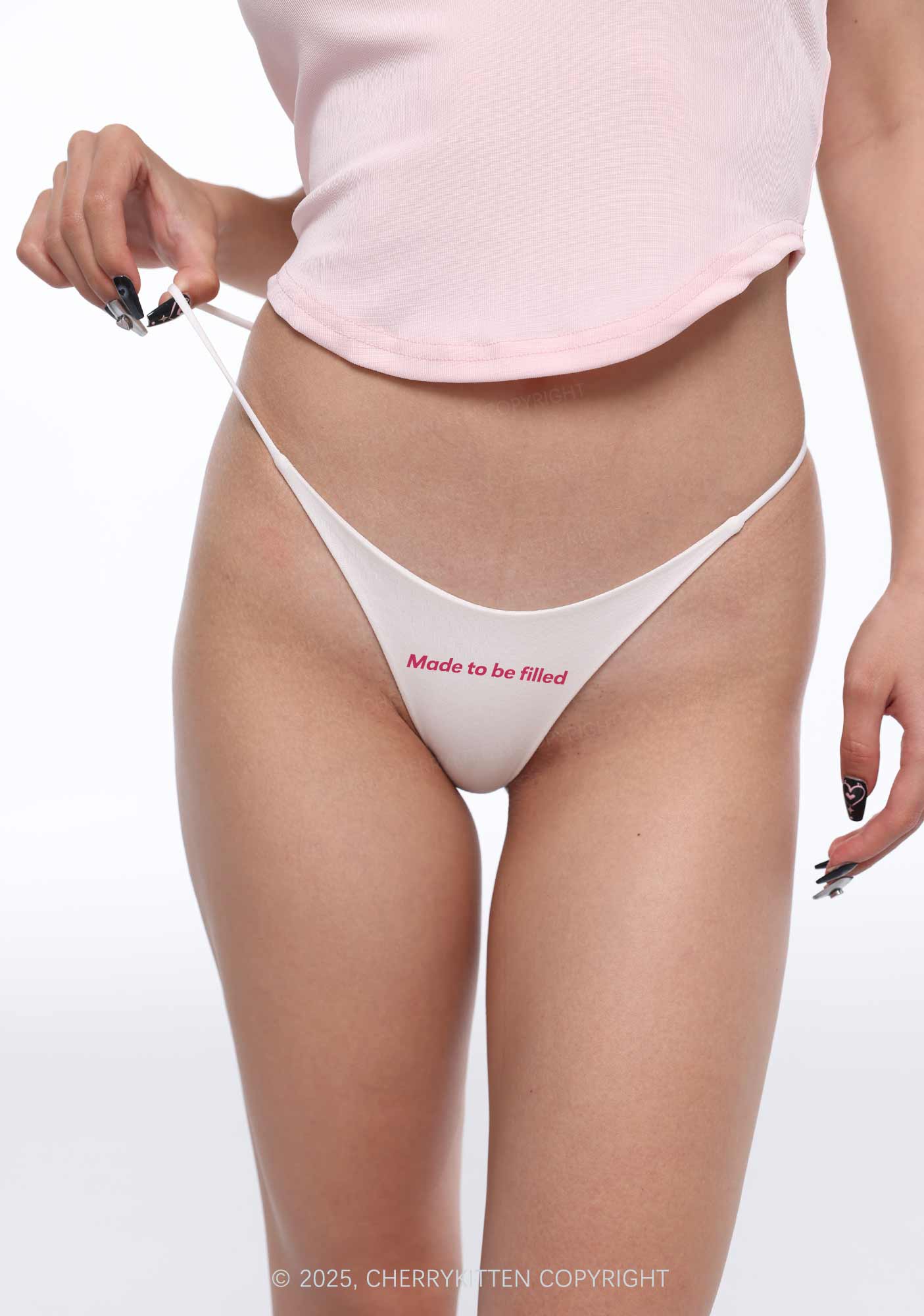 Made To Be Filled Y2K Bikini String Thong Cherrykitten - Image 2