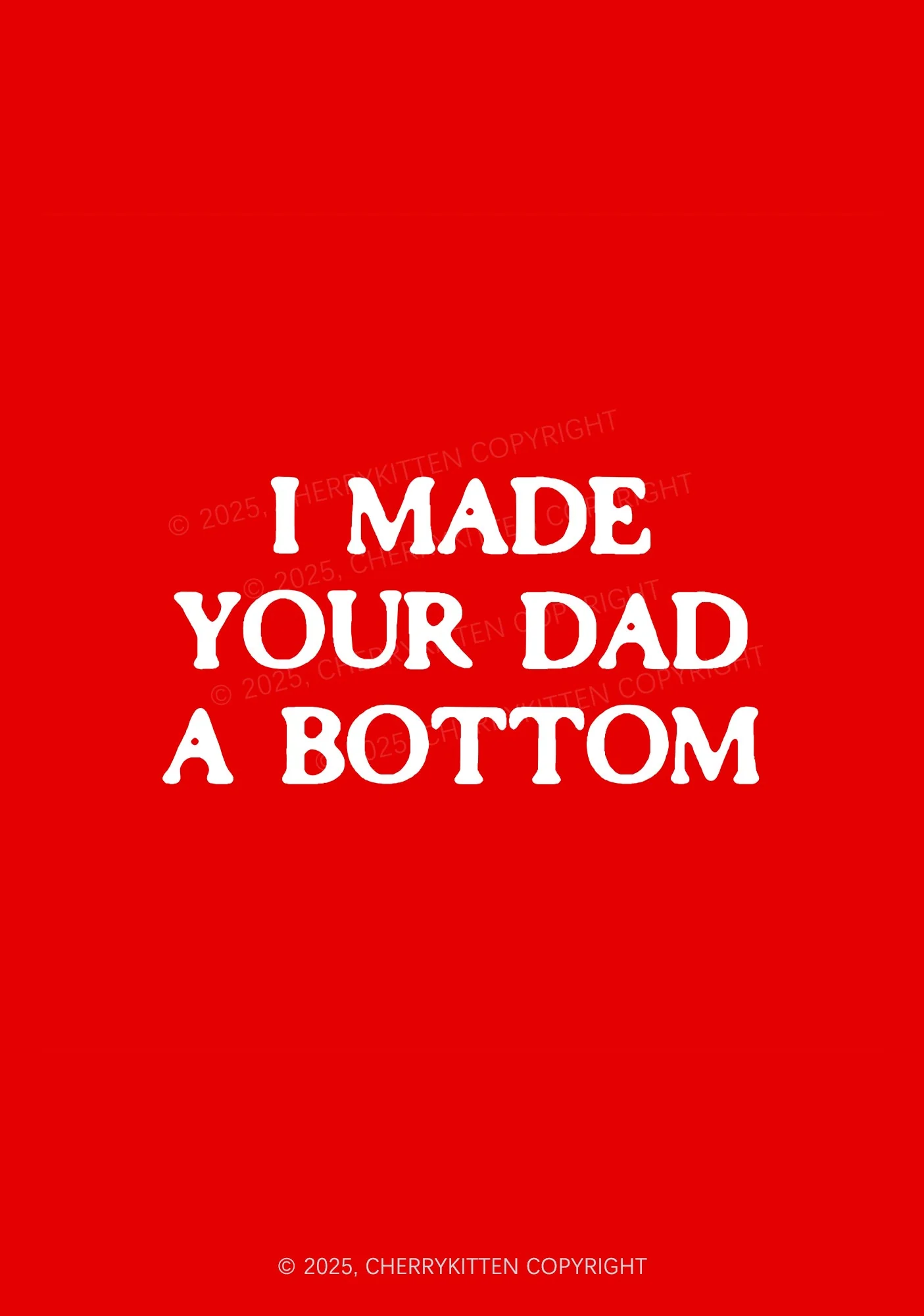 Made Your Dad Bottom Pride 1Pc Y2K Pin Badge Cherrykitten - Image 2
