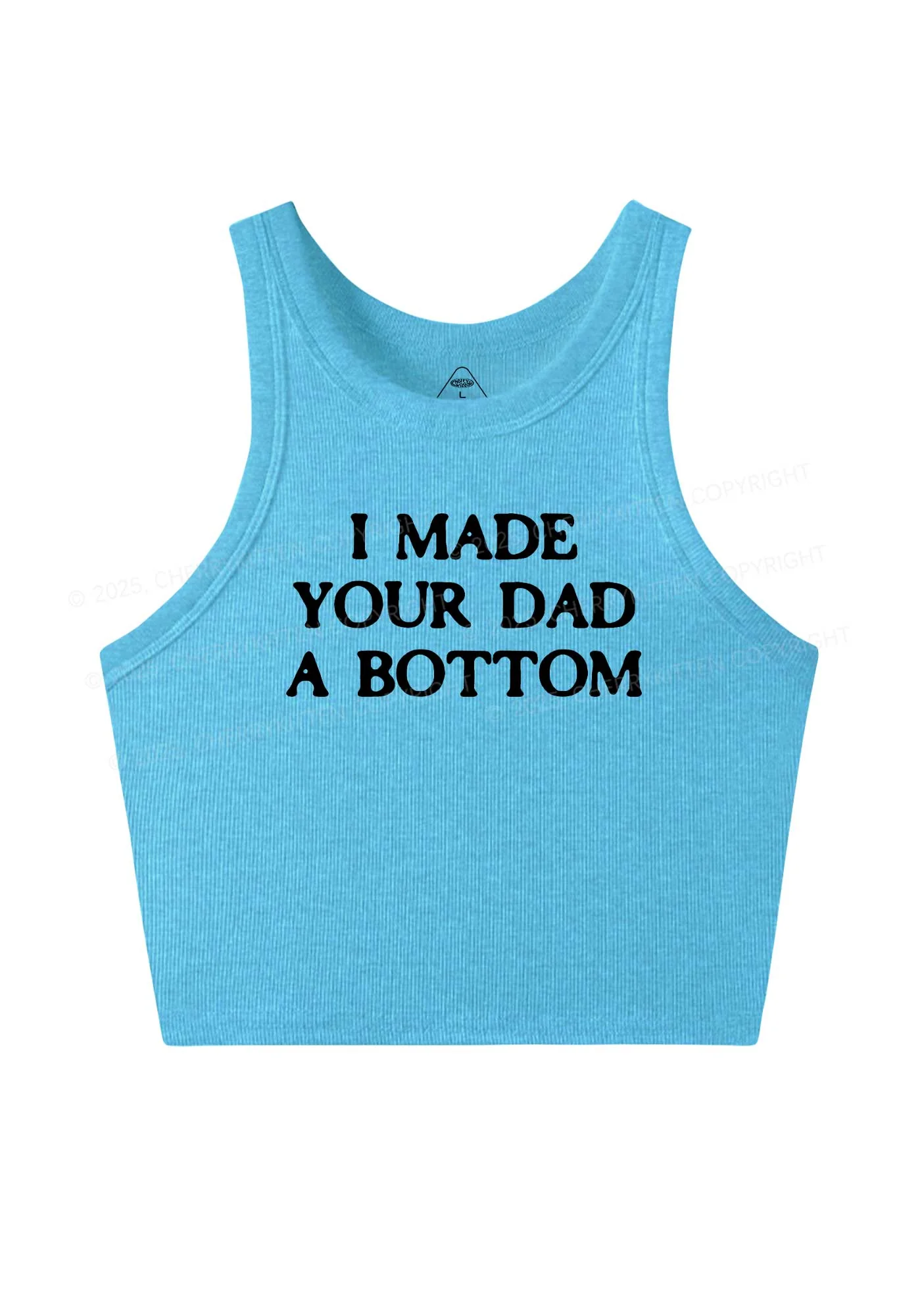 Made Your Dad Bottom Pride Y2K Crop Tank Top Cherrykitten - Image 5