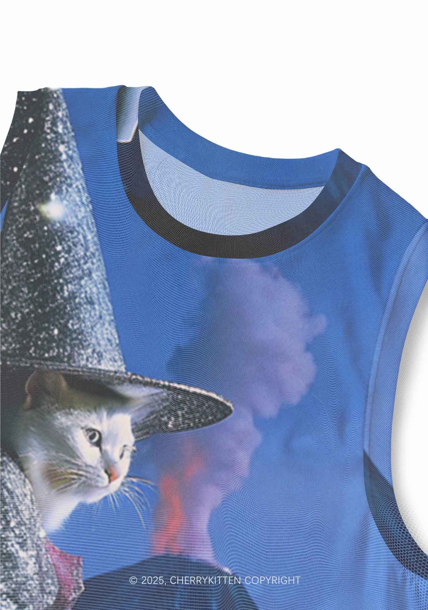 Magic Cat Y2K Mesh Muscle Tank Cherrykitten - Image 3