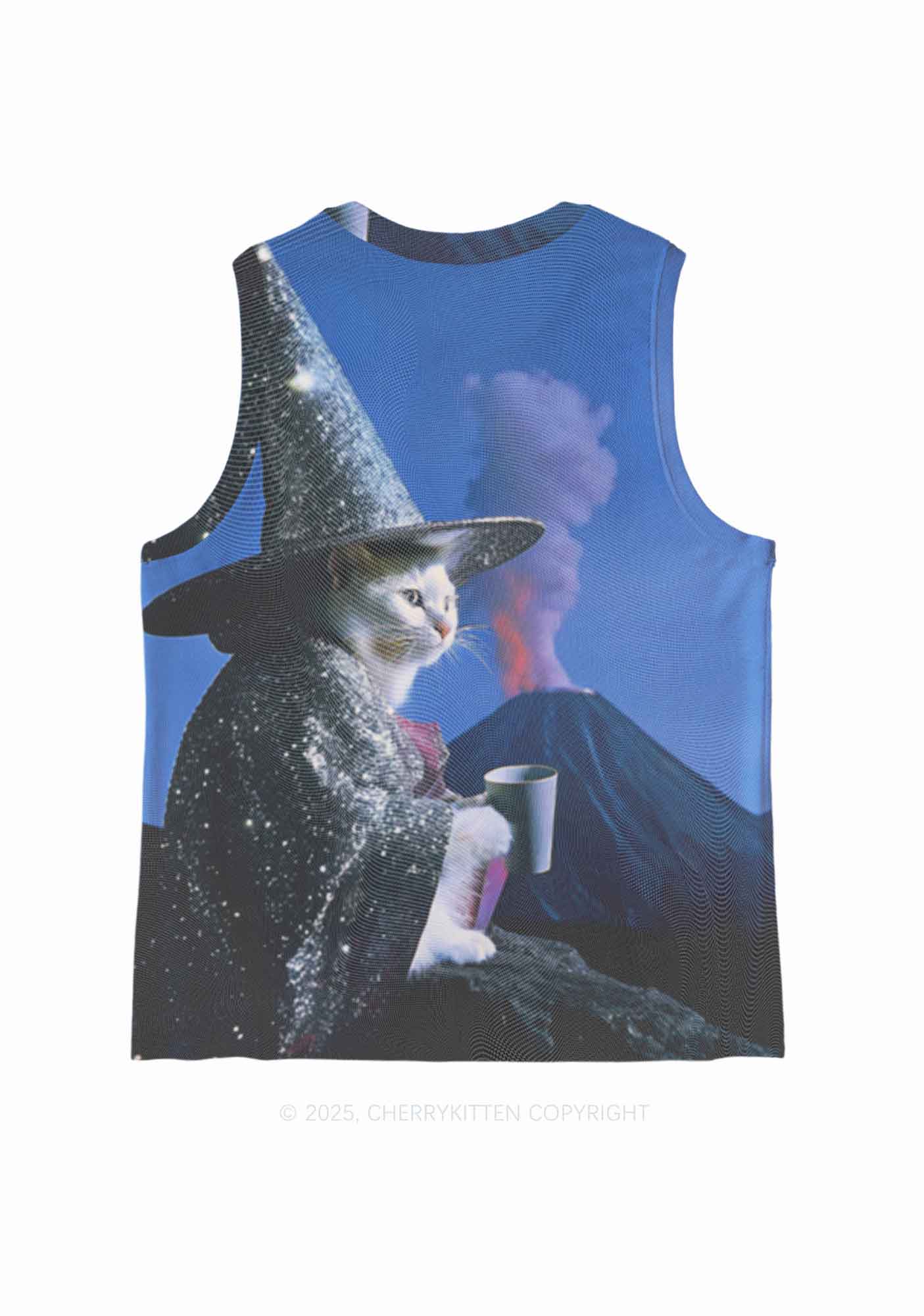 Magic Cat Y2K Mesh Muscle Tank Cherrykitten - Image 4