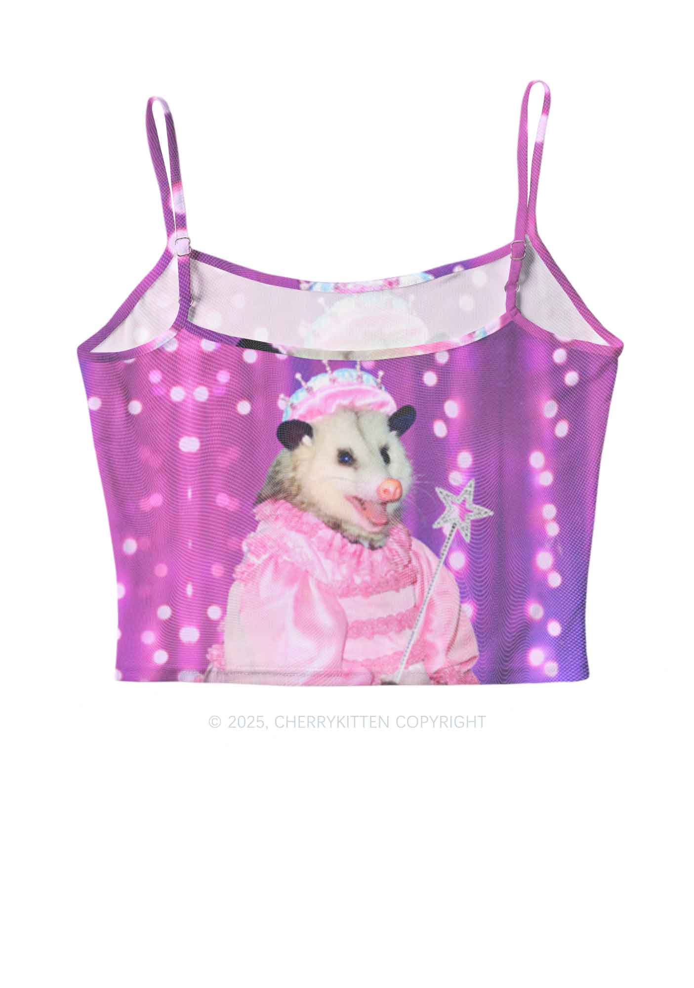 Magic Pink Ratz Y2K Mesh Cami Tank Cherrykitten - Image 3