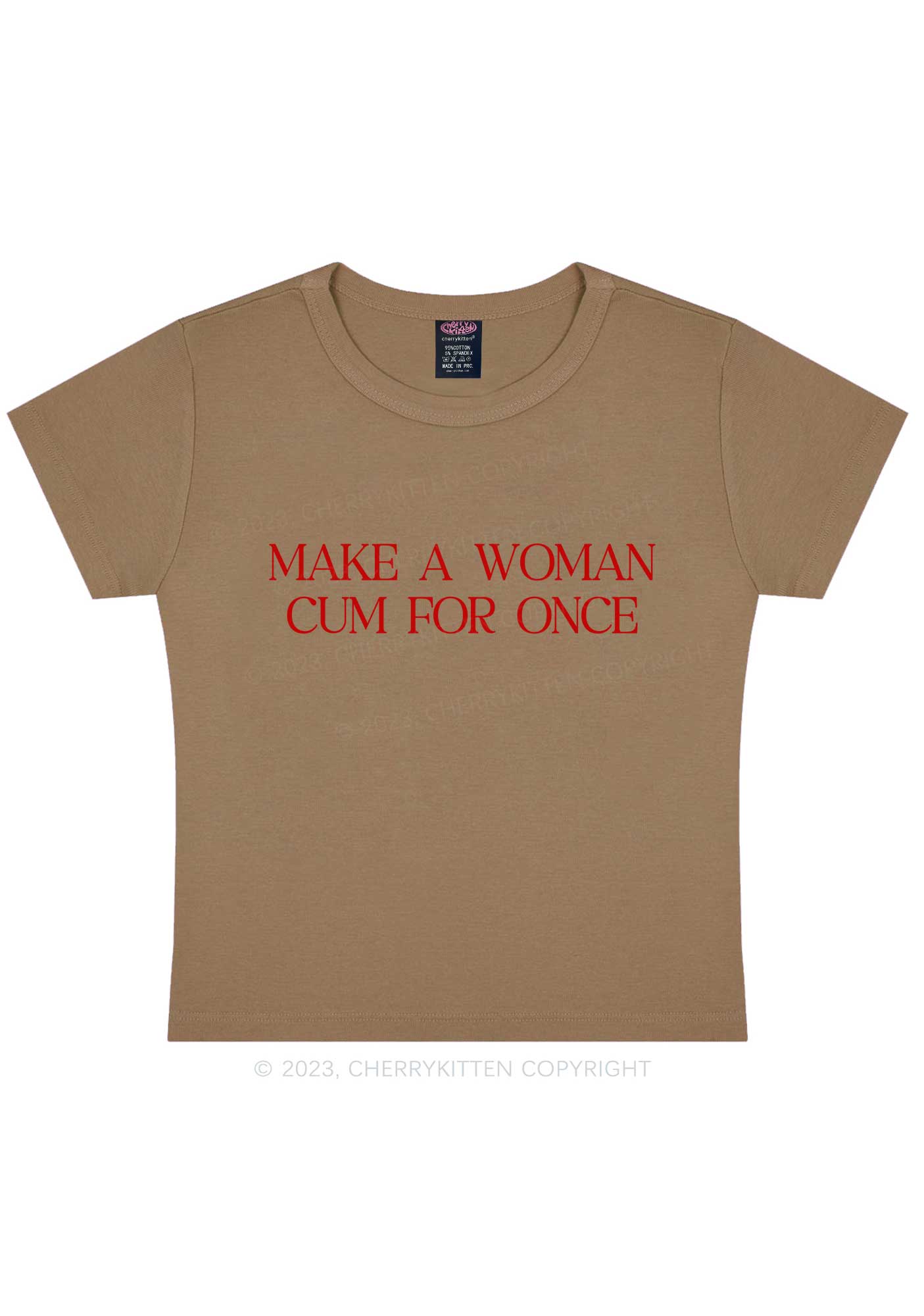 Make A Woman Come Y2K Baby Tee Cherrykitten - Image 10