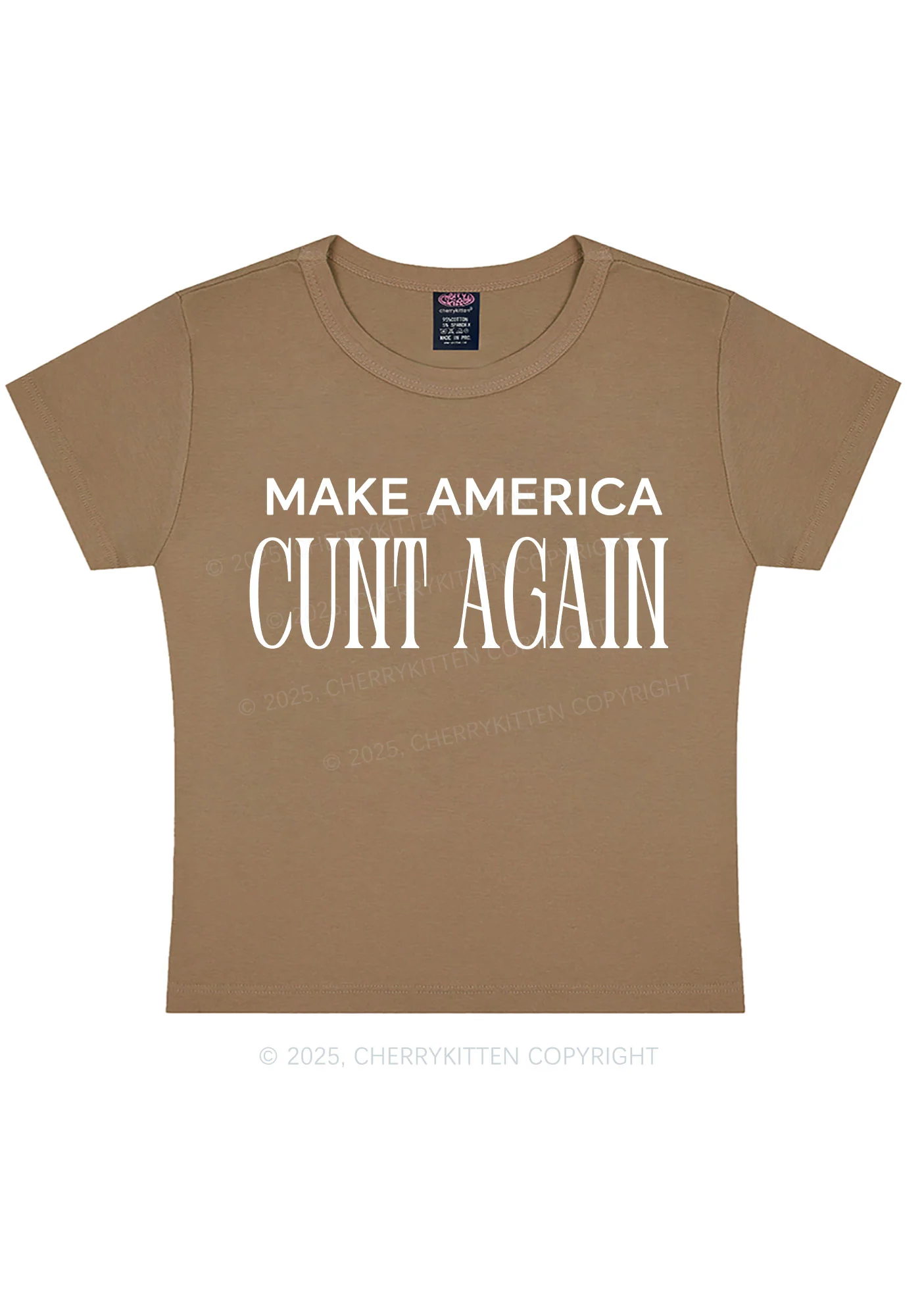 Make America Cxxt Again Y2K Baby Tee Cherrykitten - Image 10