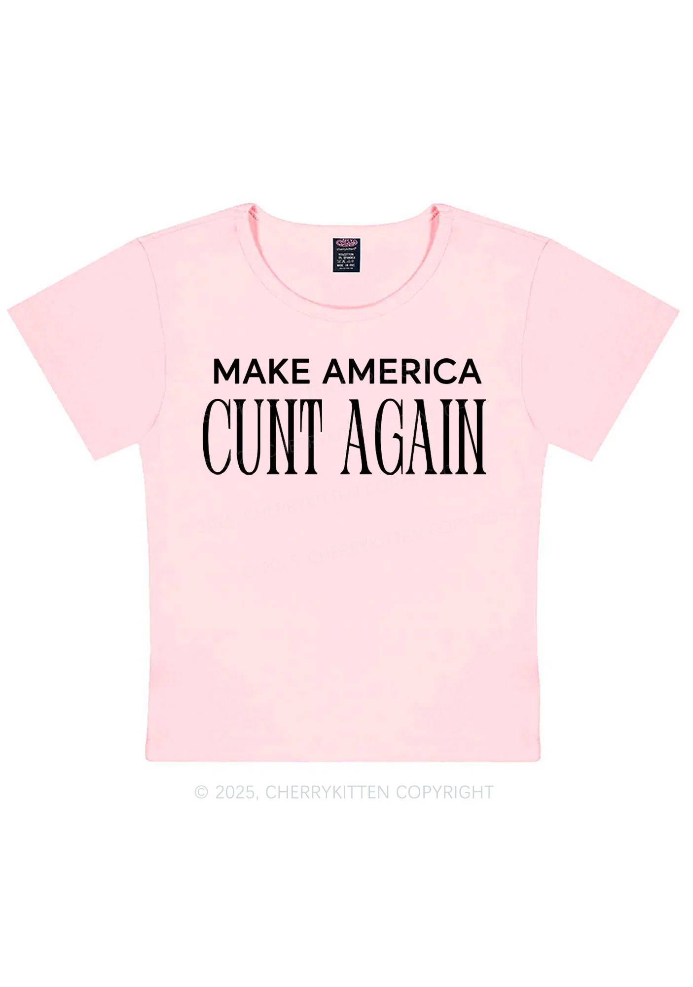 Make America Cxxt Again Y2K Baby Tee Cherrykitten - Image 12