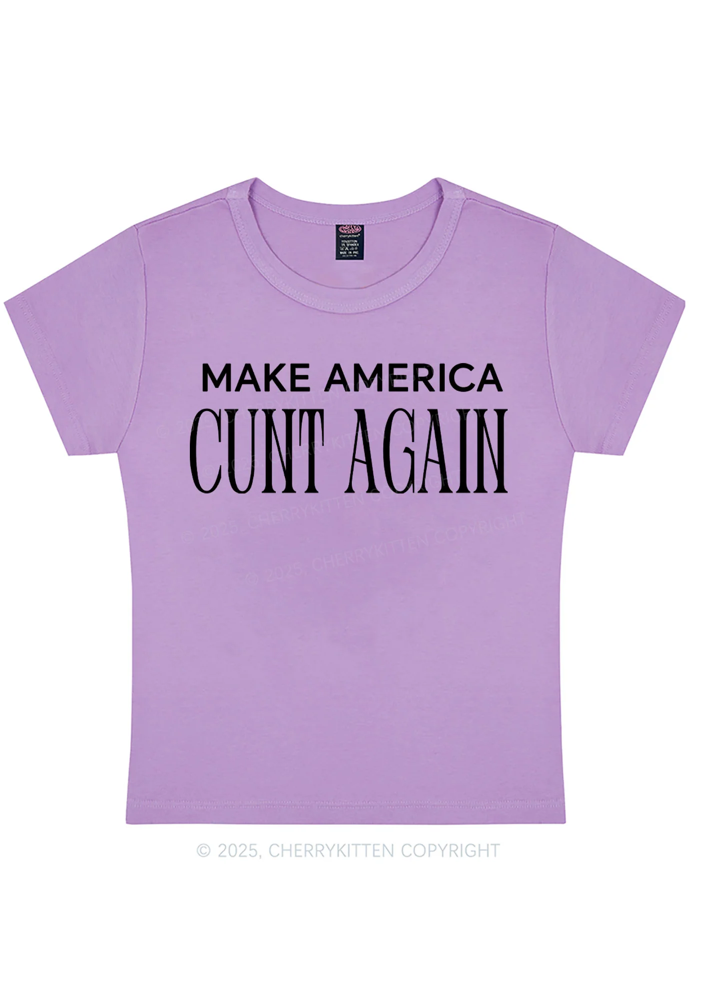 Make America Cxxt Again Y2K Baby Tee Cherrykitten - Image 7