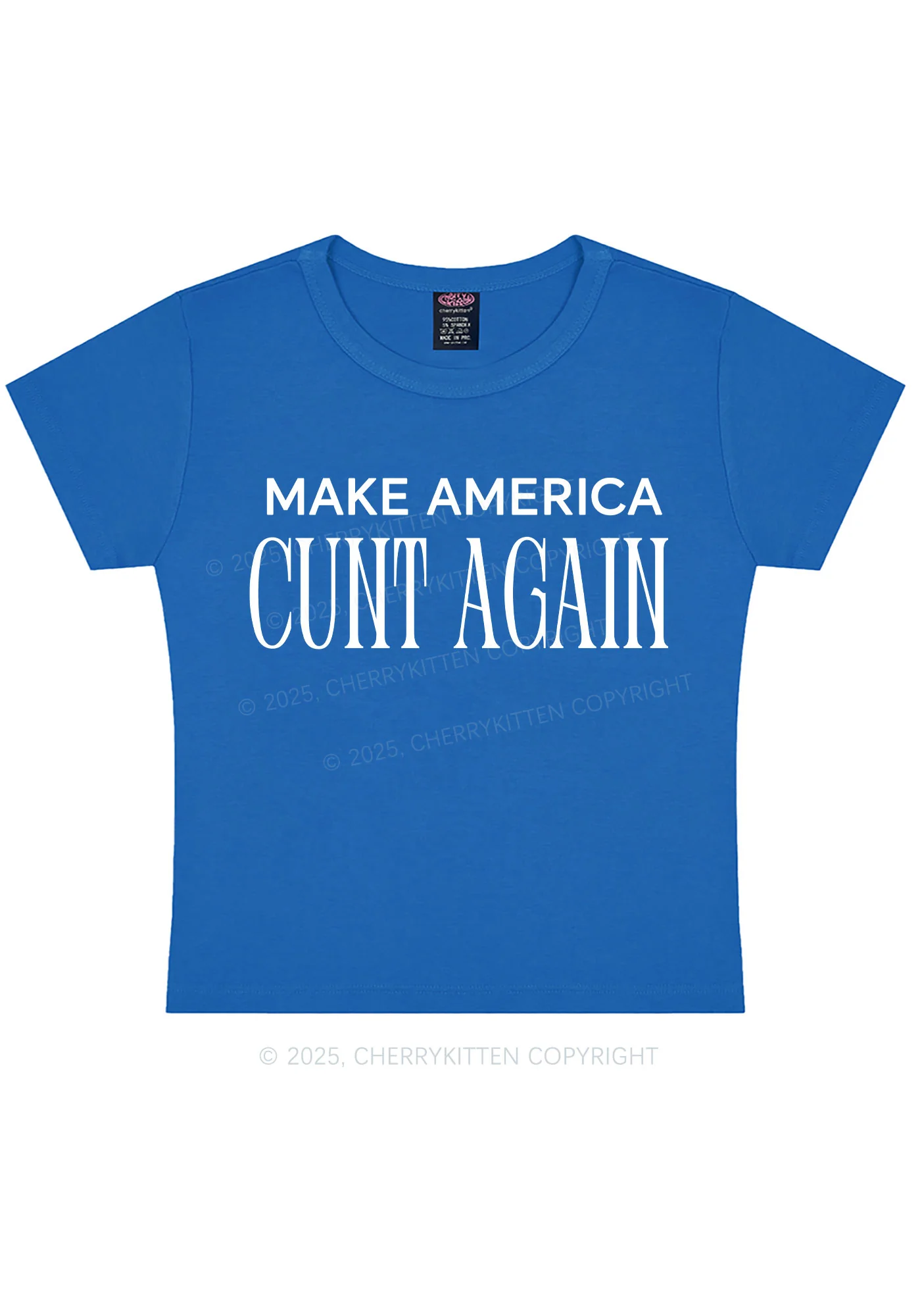 Make America Cxxt Again Y2K Baby Tee Cherrykitten - Image 9