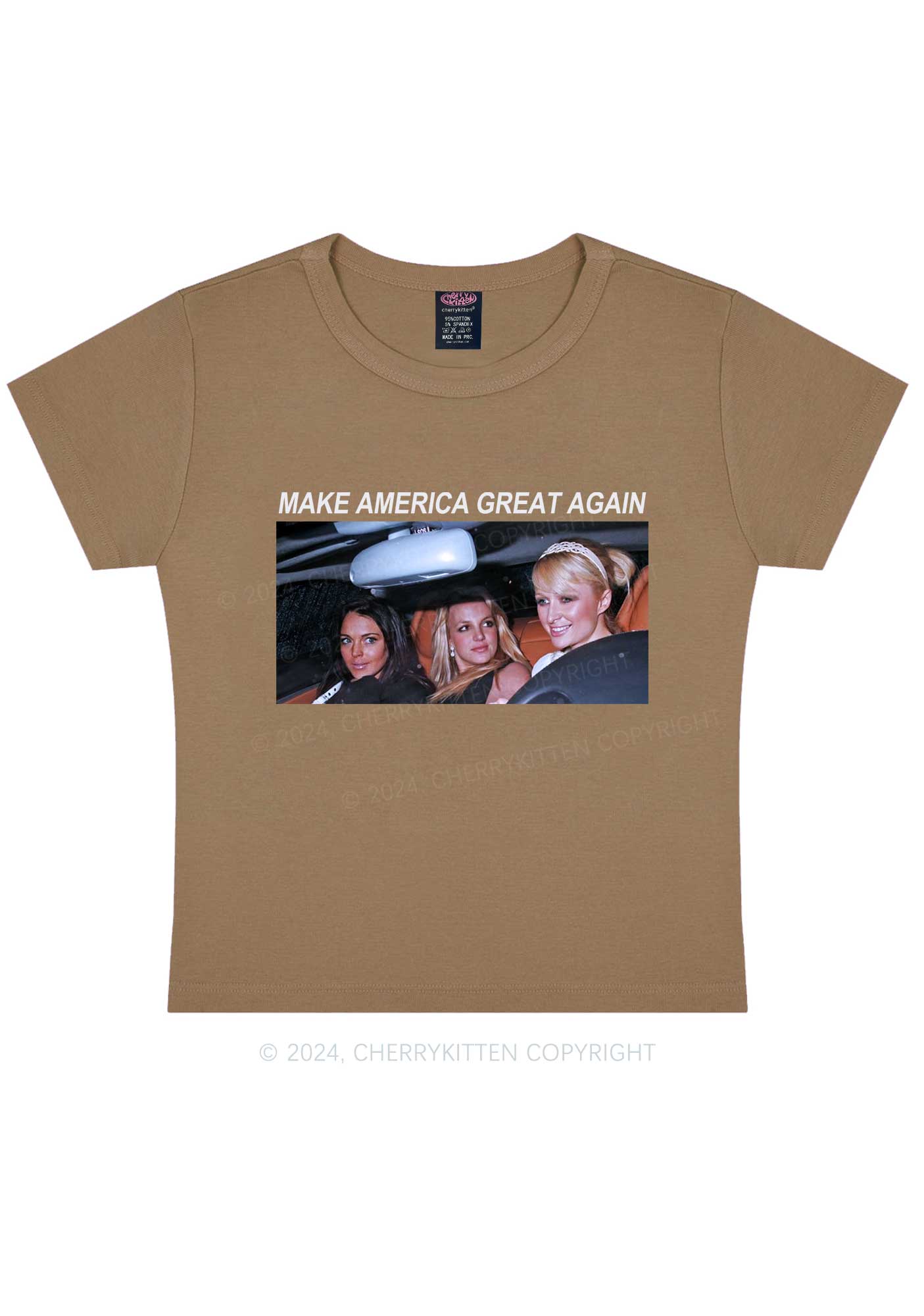 Make America Great Again Y2K Baby Tee Cherrykitten - Image 11